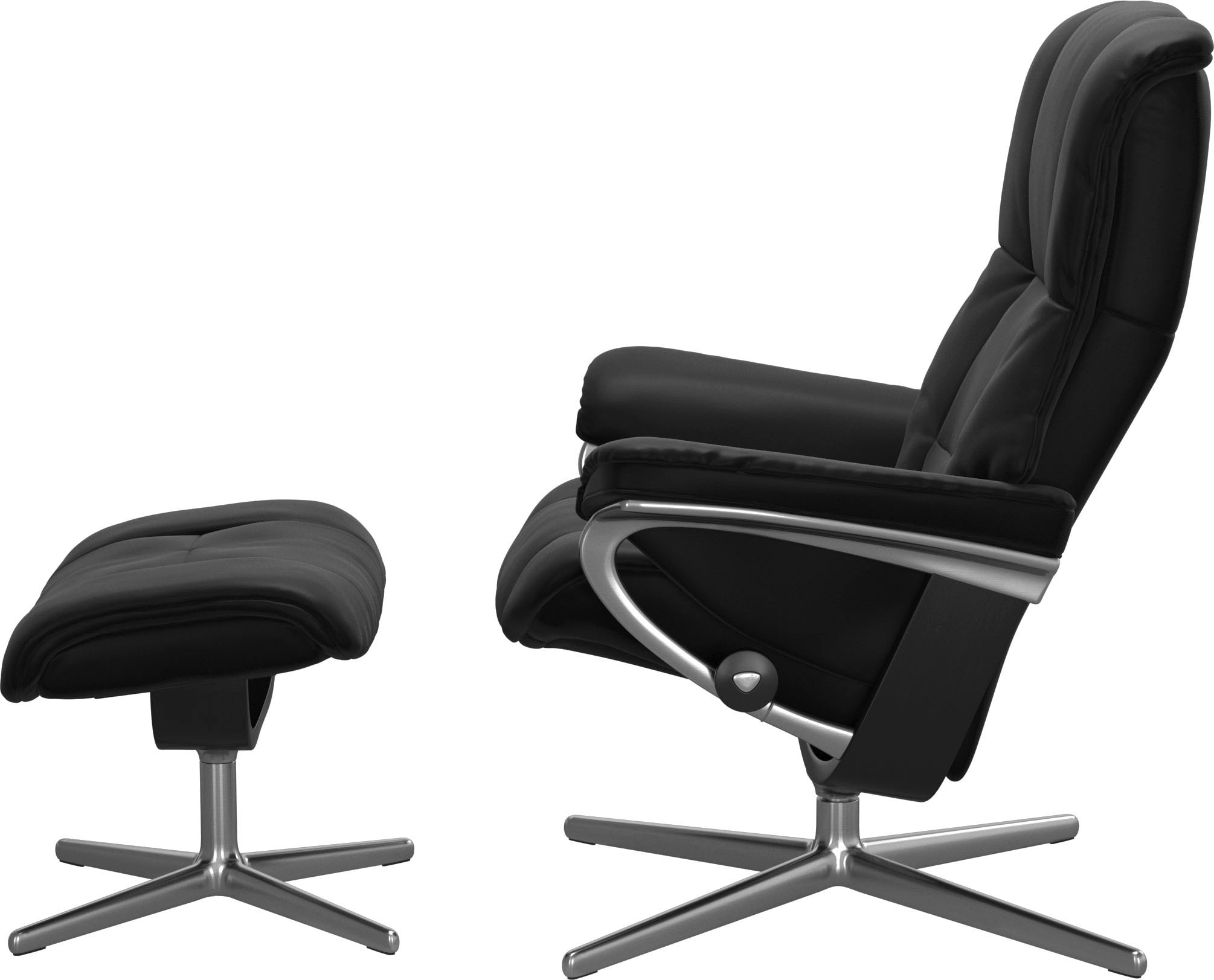 Stressless® Fußhocker »Mayfair«, mit Cross Base, Größe S, M & L, Holzakzent Schwarz