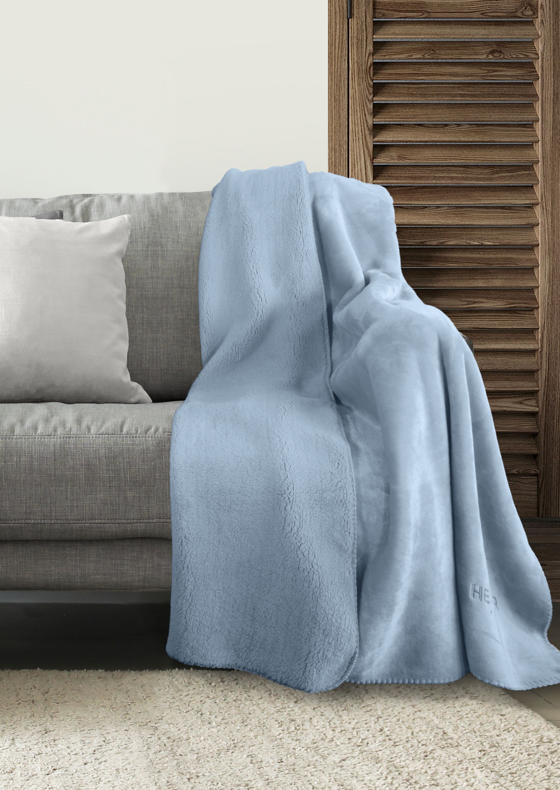 HECHTER PARIS Wohndecke »0238002«, Teddyfleece, Decke, Kuscheldecke, superweich, bequem, wohlig warm