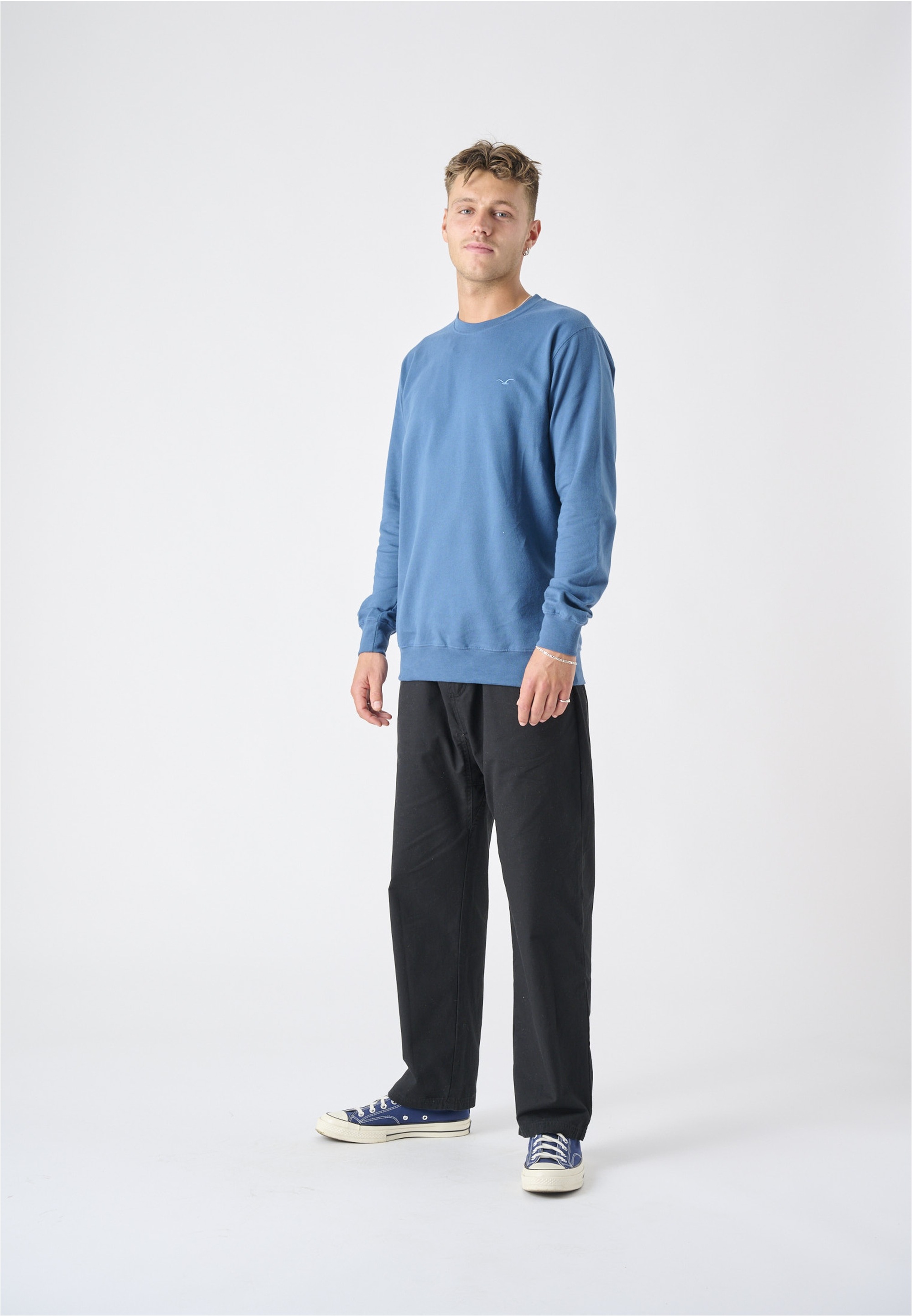 Cleptomanicx Sweatshirt »Ligull«, mit kleiner Möwen-Stickerei