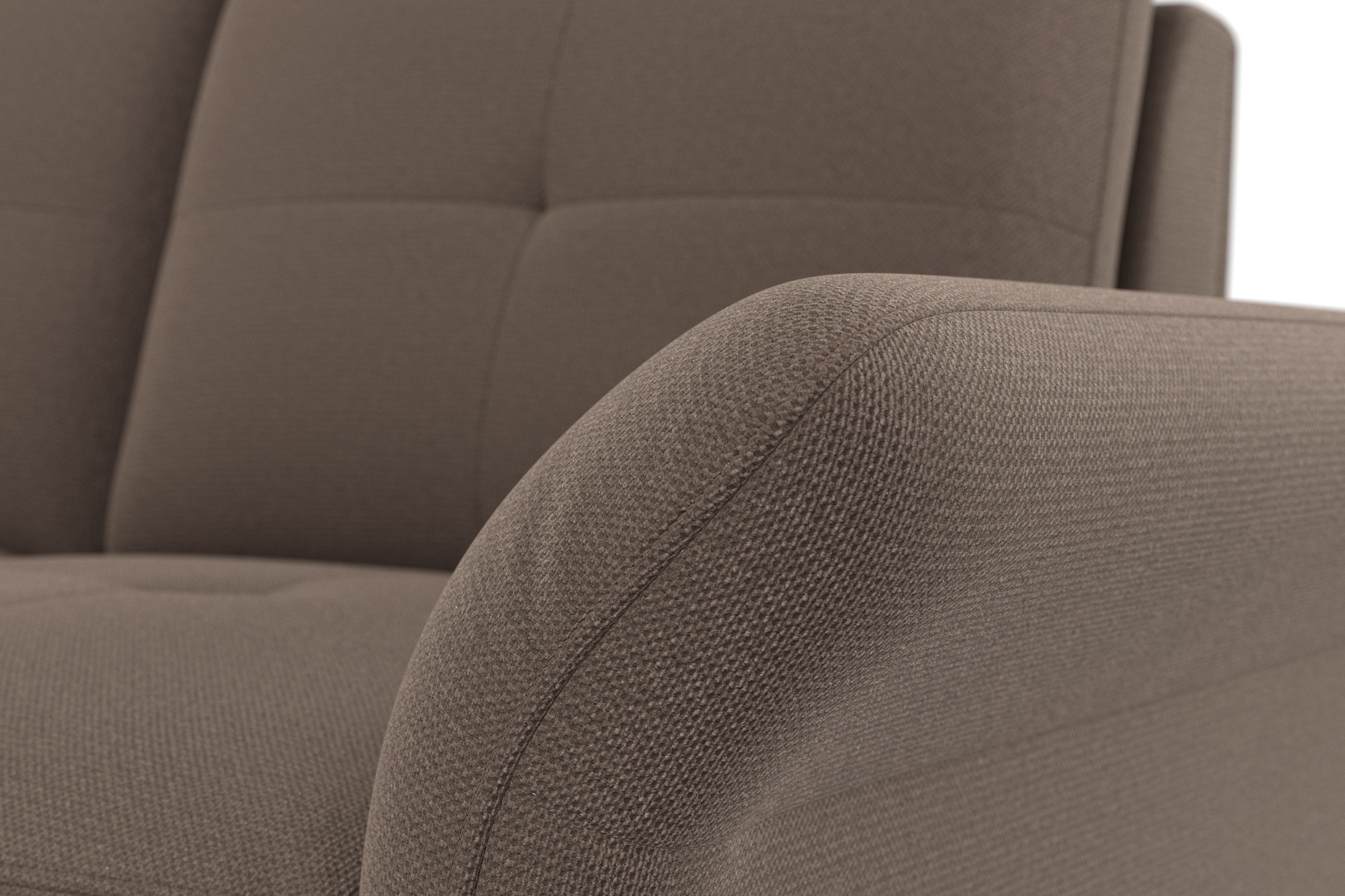 Places of Style Ecksofa »Calando L-Form«, wahlweise mit Bettfunktion, Bettkasten und Armteilfunktion