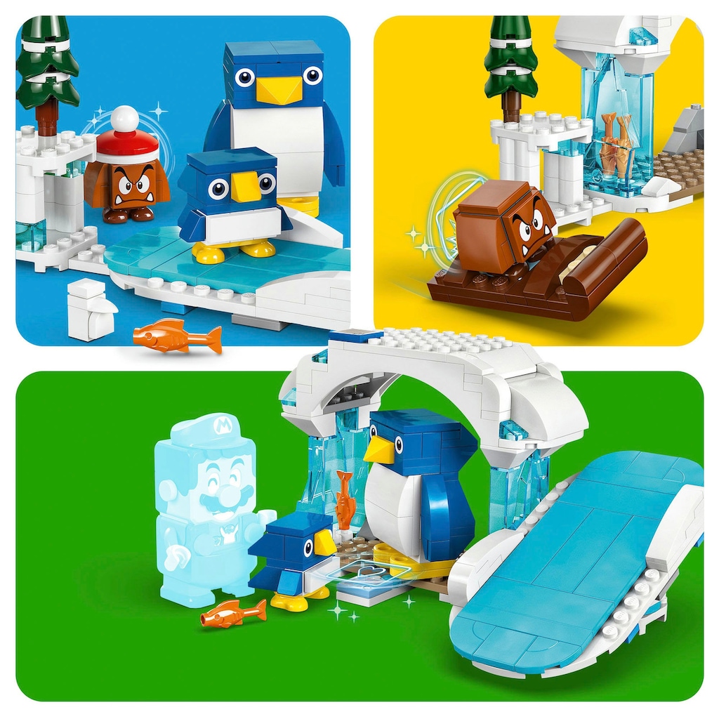 LEGO® Konstruktionsspielsteine »Schneeabenteuer mit Familie Pinguin (71430), LEGO Super Mario«, (228 St.), Erweiterungsset; Made in Europe