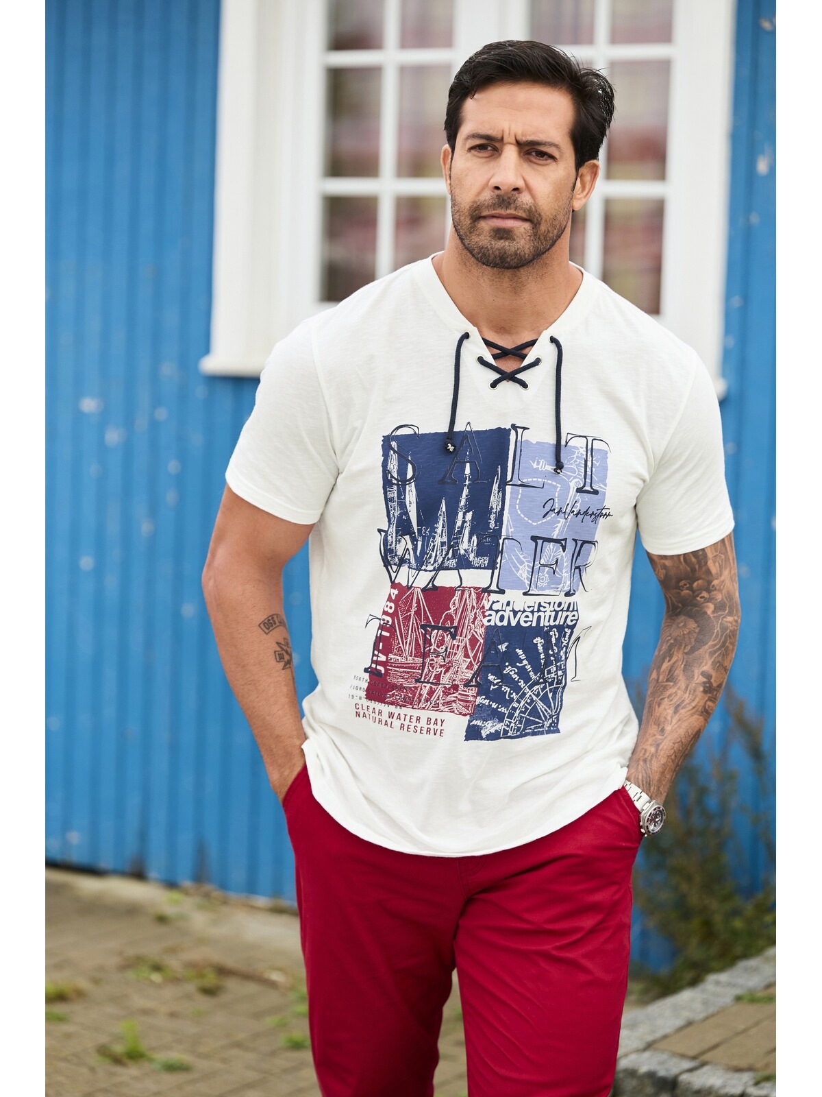 Jan Vanderstorm T-Shirt »T-Shirt KARLFRIED«, (1 tlg.)