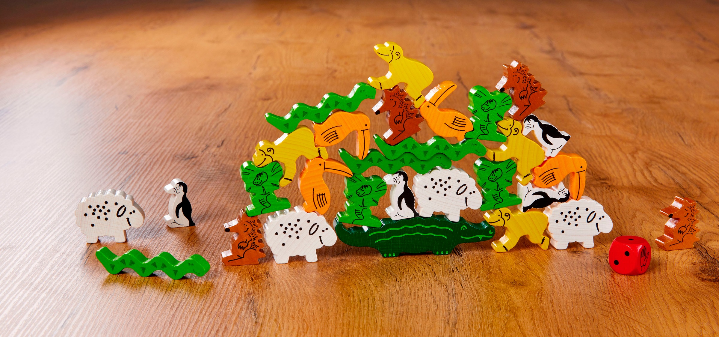 Haba Spiel »Tier auf Tier - Der Klassiker unter den Stapelspielen«