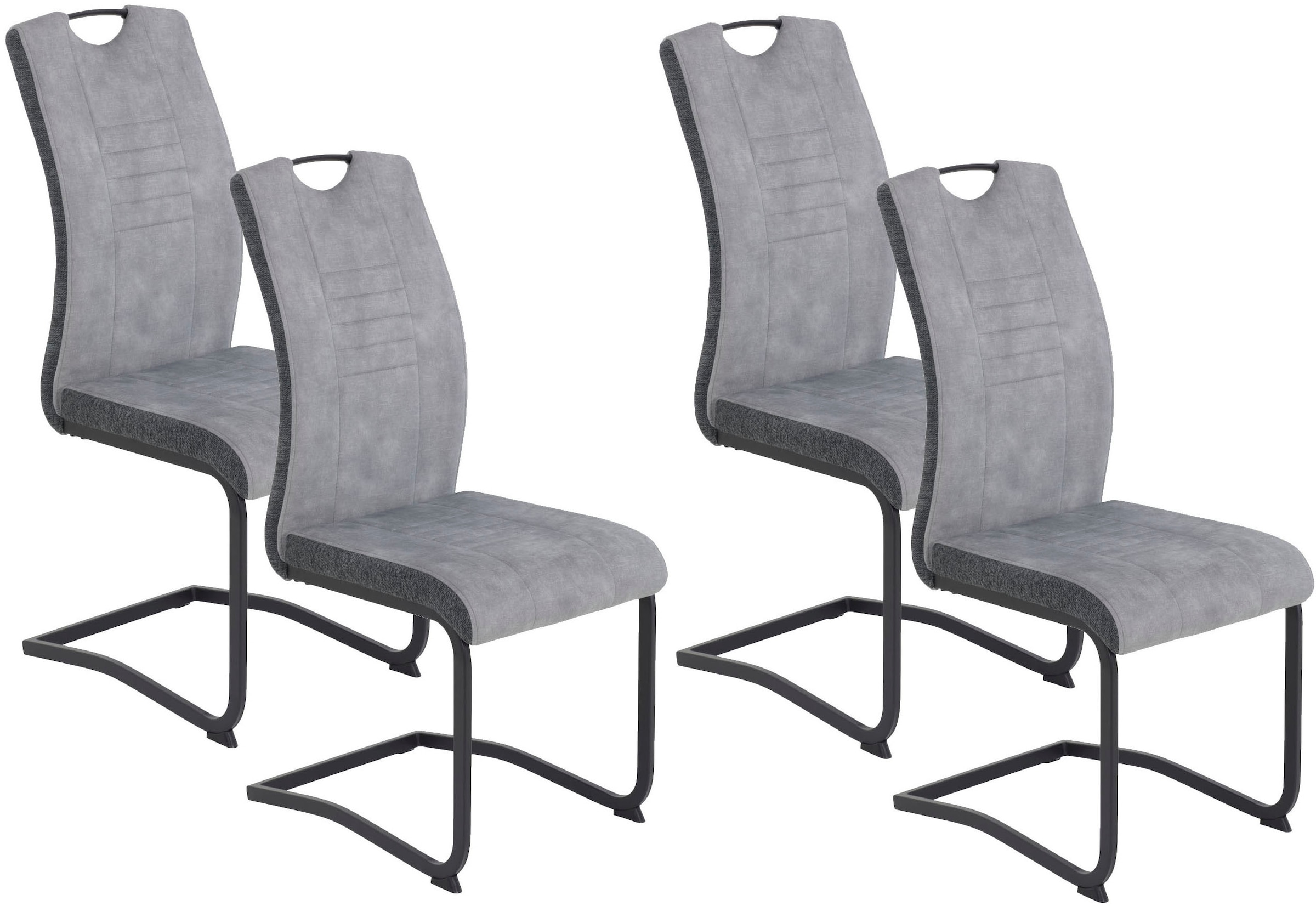 HELA Freischwinger "RIGA", (Set), 4 St., Microfaser-Webstoff, Freischwinger günstig online kaufen
