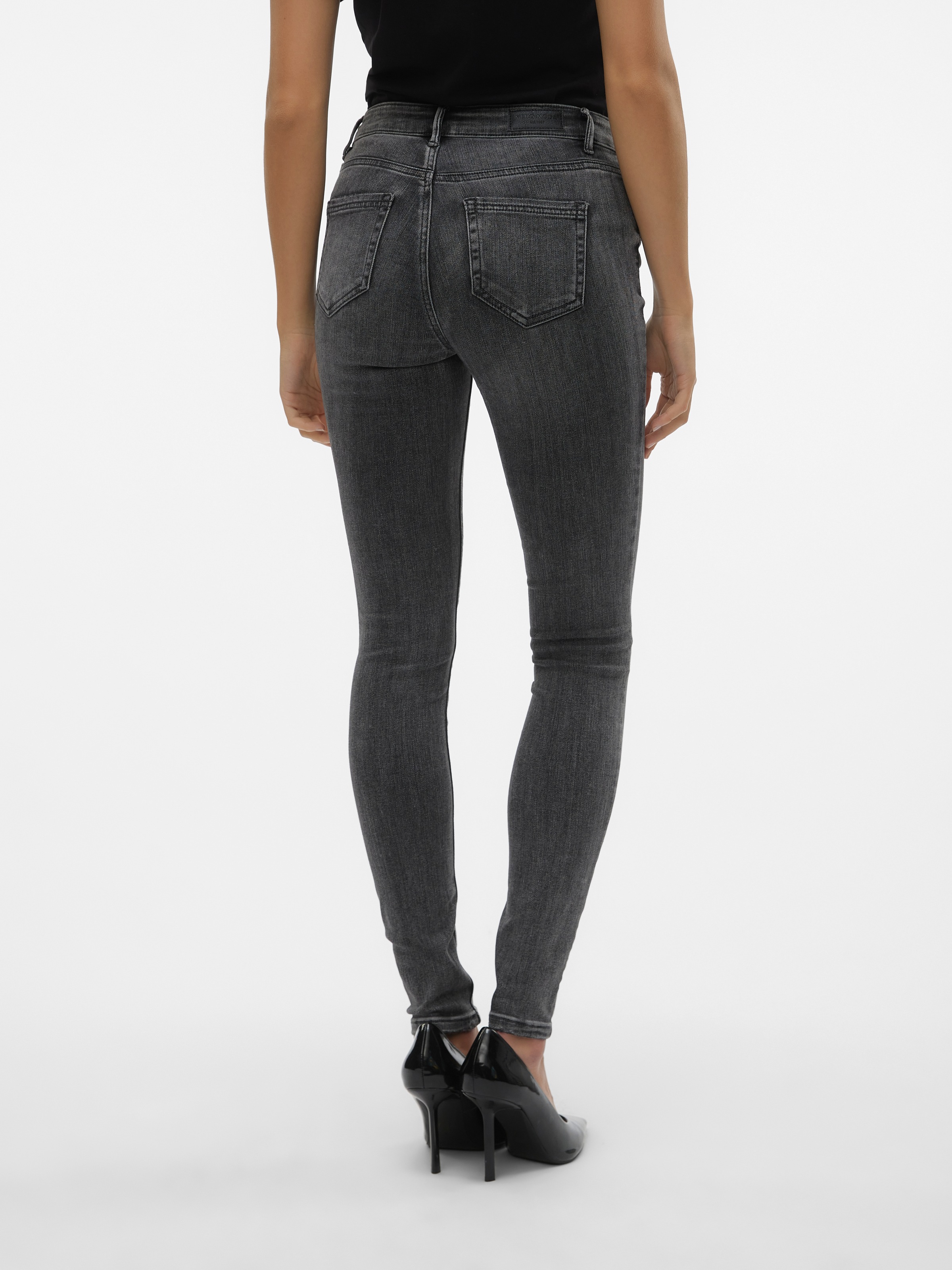 Thumbnail - Vero Moda Skinny-fit-Jeans "VMFLASH MR SKINNY JEANS LI213 NOOS" Baumwollmischung mit Stretch, regular waist, skinny fit