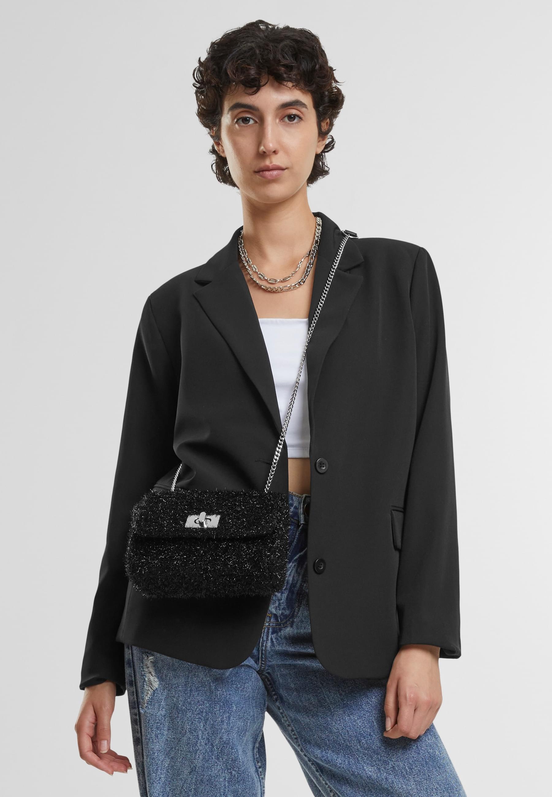 URBAN CLASSICS Allwetterjacke »Urban Classics Ladies Long Blazer«, (1 St.), ohne Kapuze