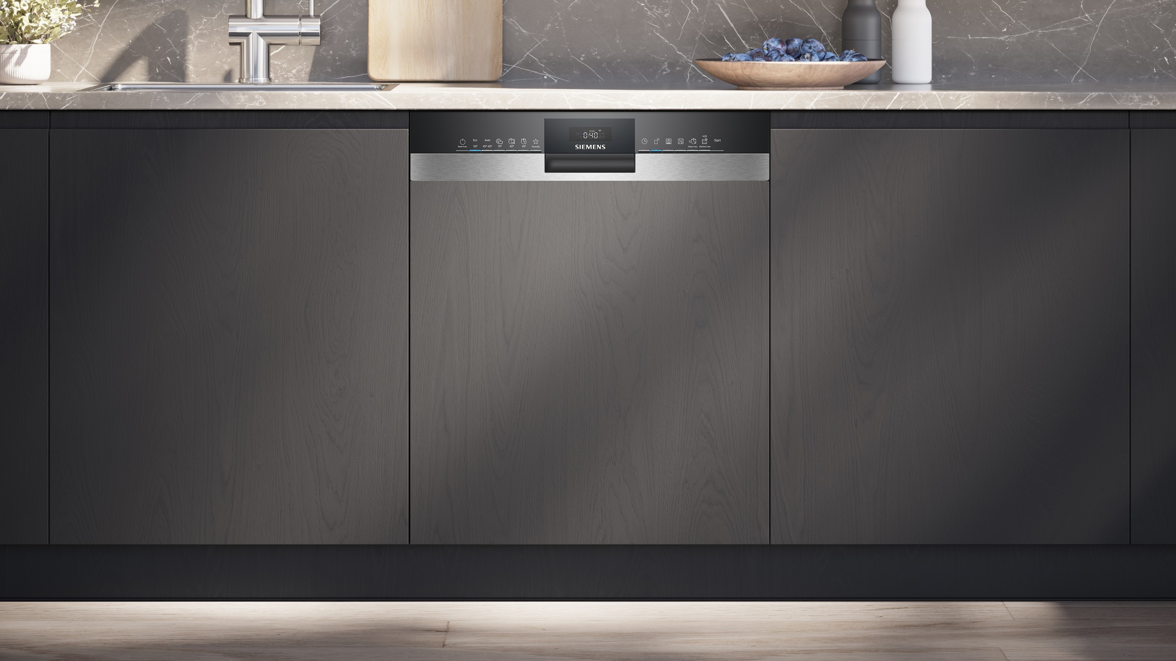 Thumbnail - SIEMENS teilintegrierbarer Geschirrspüler iQ300 "SN53ES22CE", 14 Maßgedecke, Made in Germany
