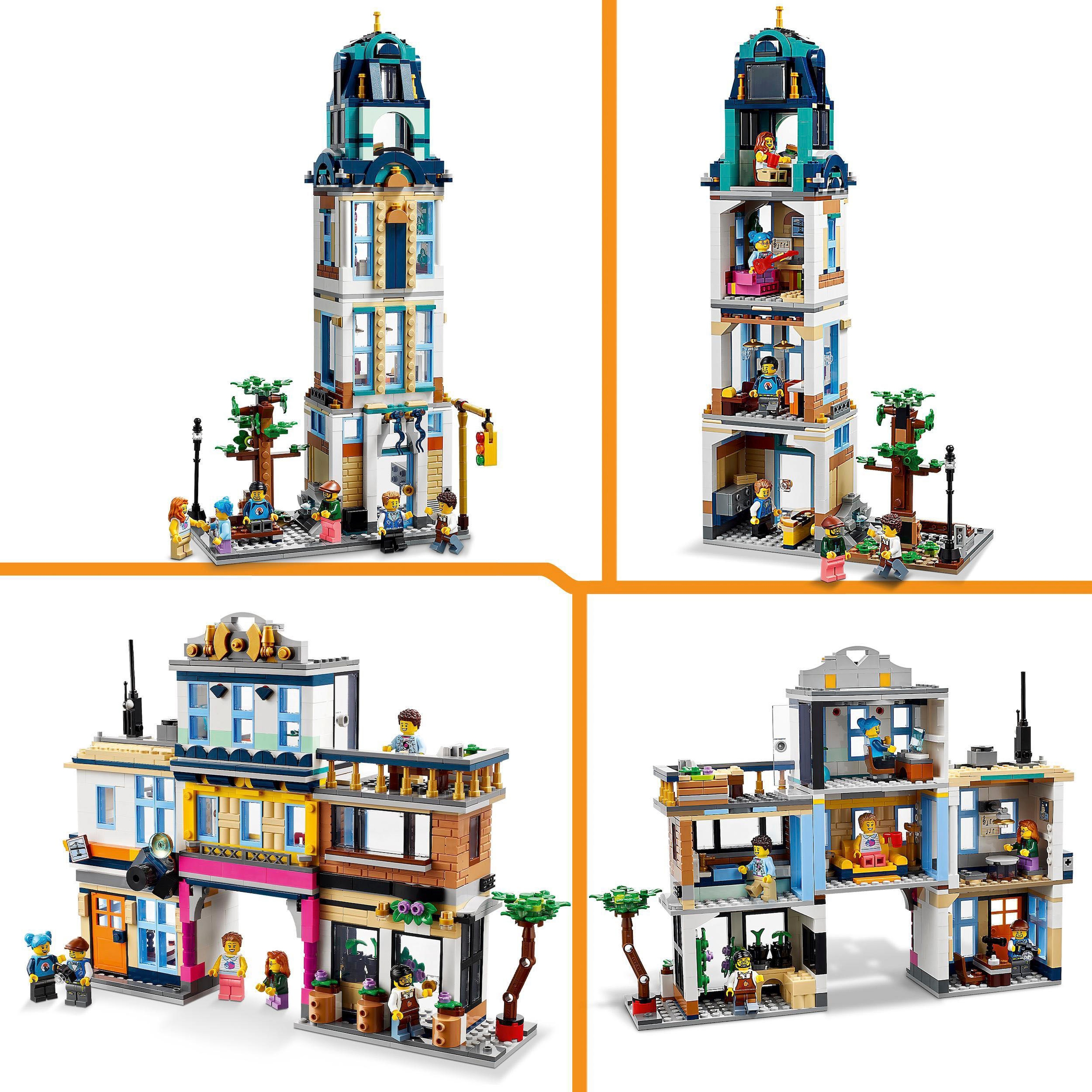 LEGO® Konstruktionsspielsteine »Hauptstraße (31141), LEGO® Creator 3in1«, (1459 St.), Made in Europe