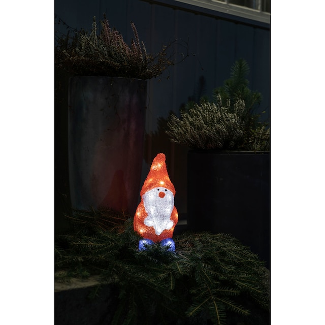 KONSTSMIDE LED Dekofigur »LED Acryl Santa, 24 warm weiße Dioden,  batteriebetrieben«, 24 flammig-flammig kaufen | BAUR