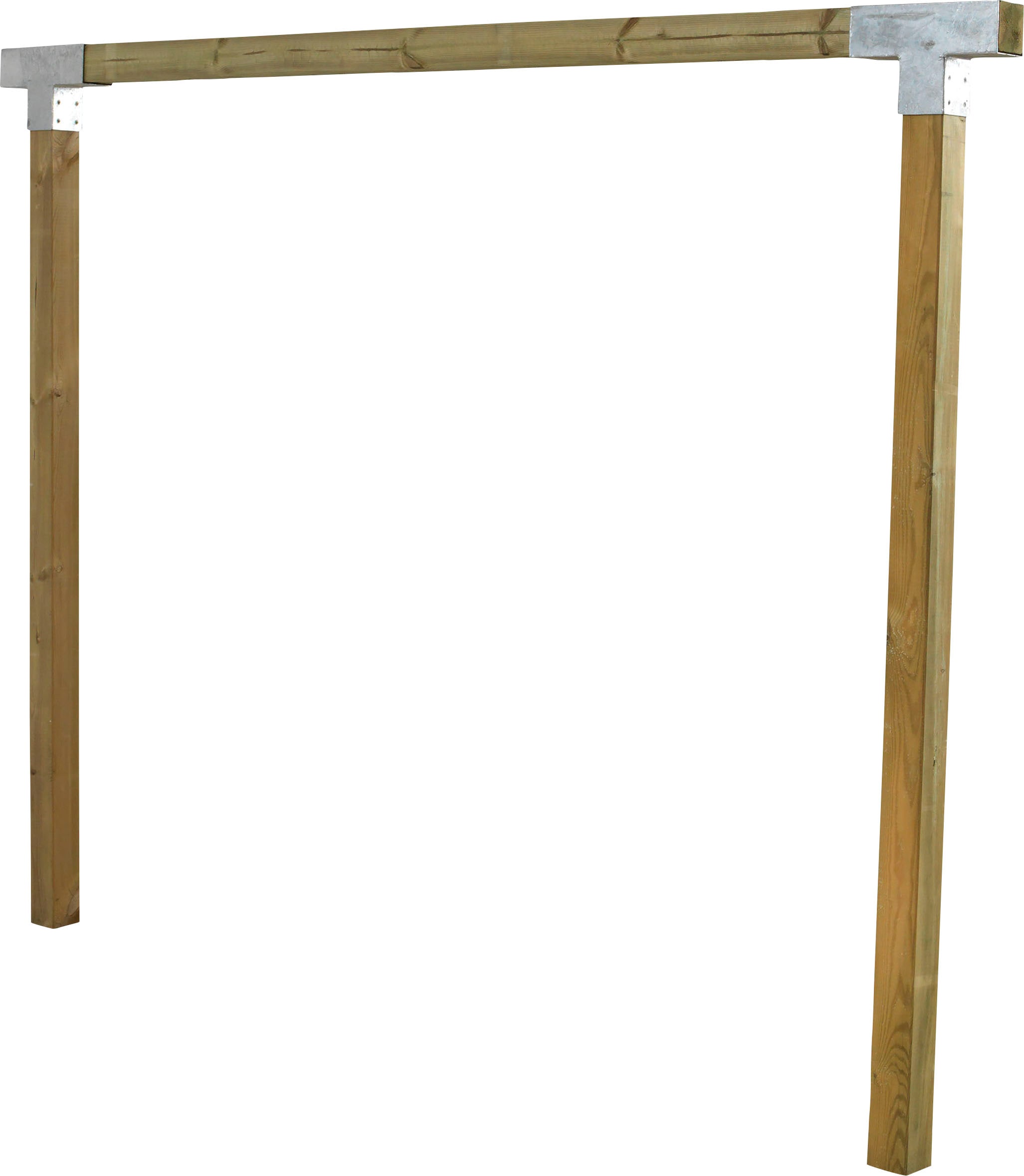PLUS Kinder Doppelschaukel "Cubic", beige, Massivholz, Stahl, L:268cm T:9cm, Schaukeln, ohne Karabinerhaken, FSC - schützt Wald