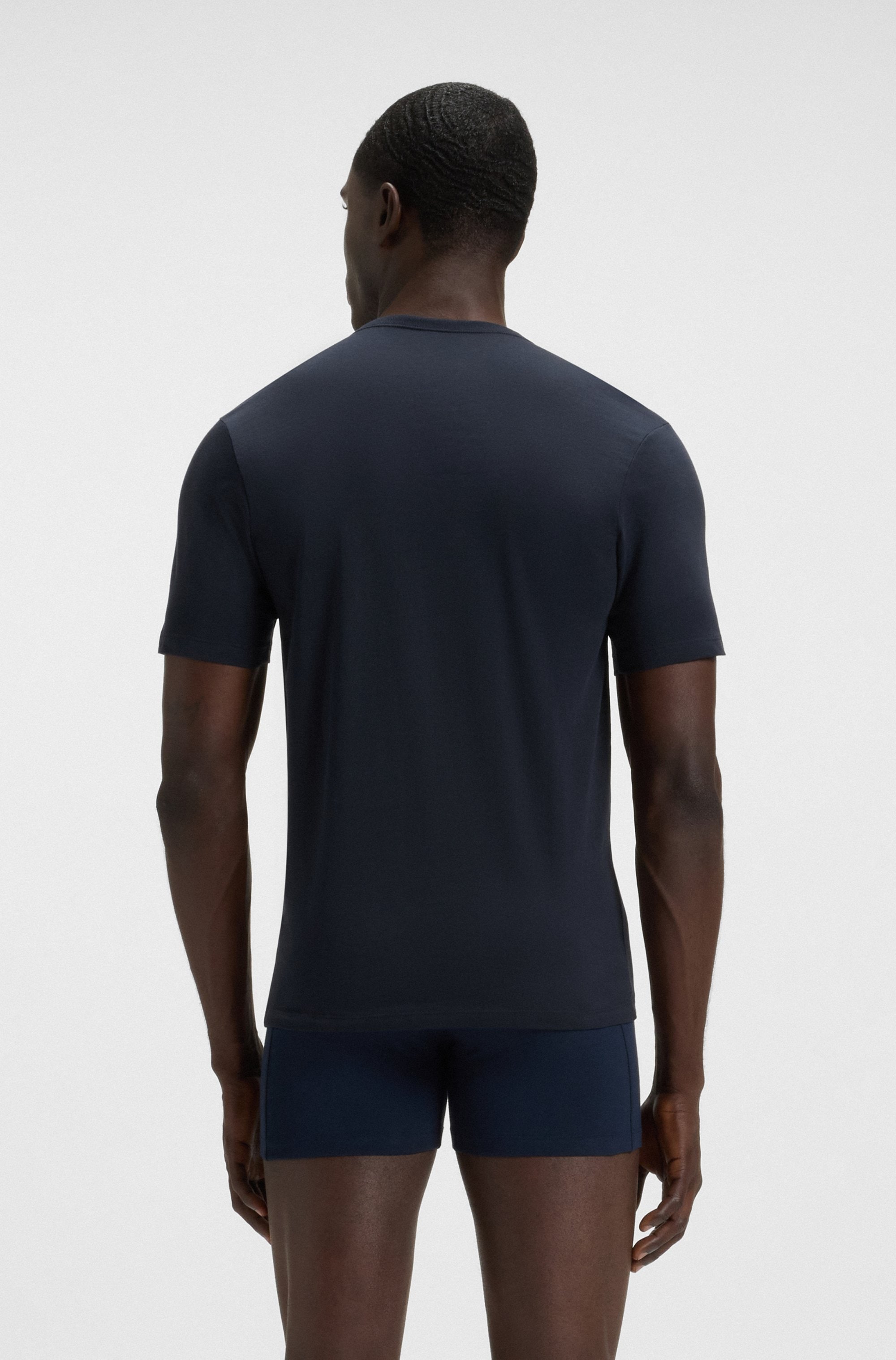 BOSS T-Shirt »Rundhals BOSS ONE x David Beckham«, (Packung, 3 tlg., 3er-Pack), mit dezentem BOSS Logo-Print