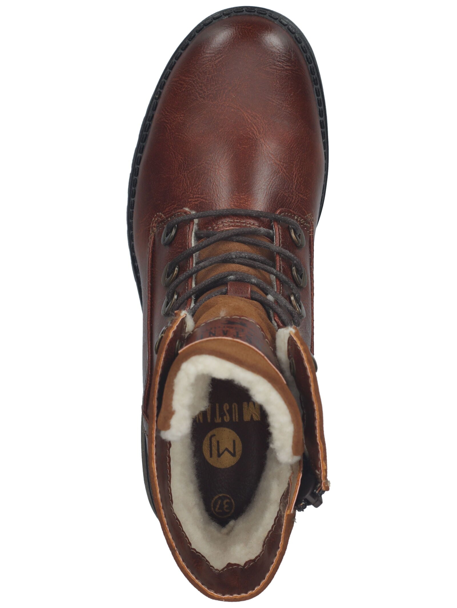 Mustang Shoes Schnürstiefelette »Mustang Shoes Stiefelette Lederimitat«