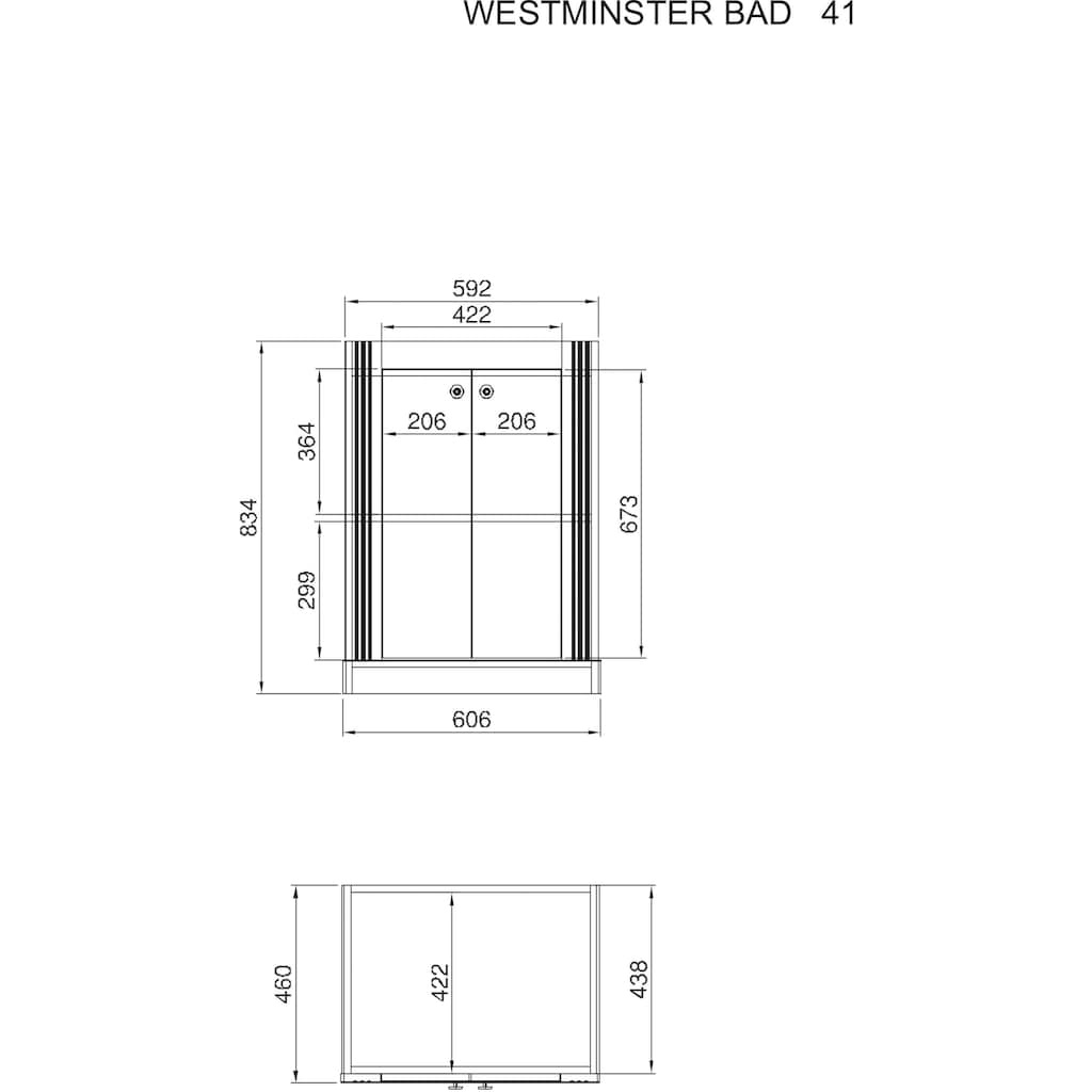 Home affaire Waschtisch »WESTMINSTER«, (1 St.), im romantischen Landhausstil