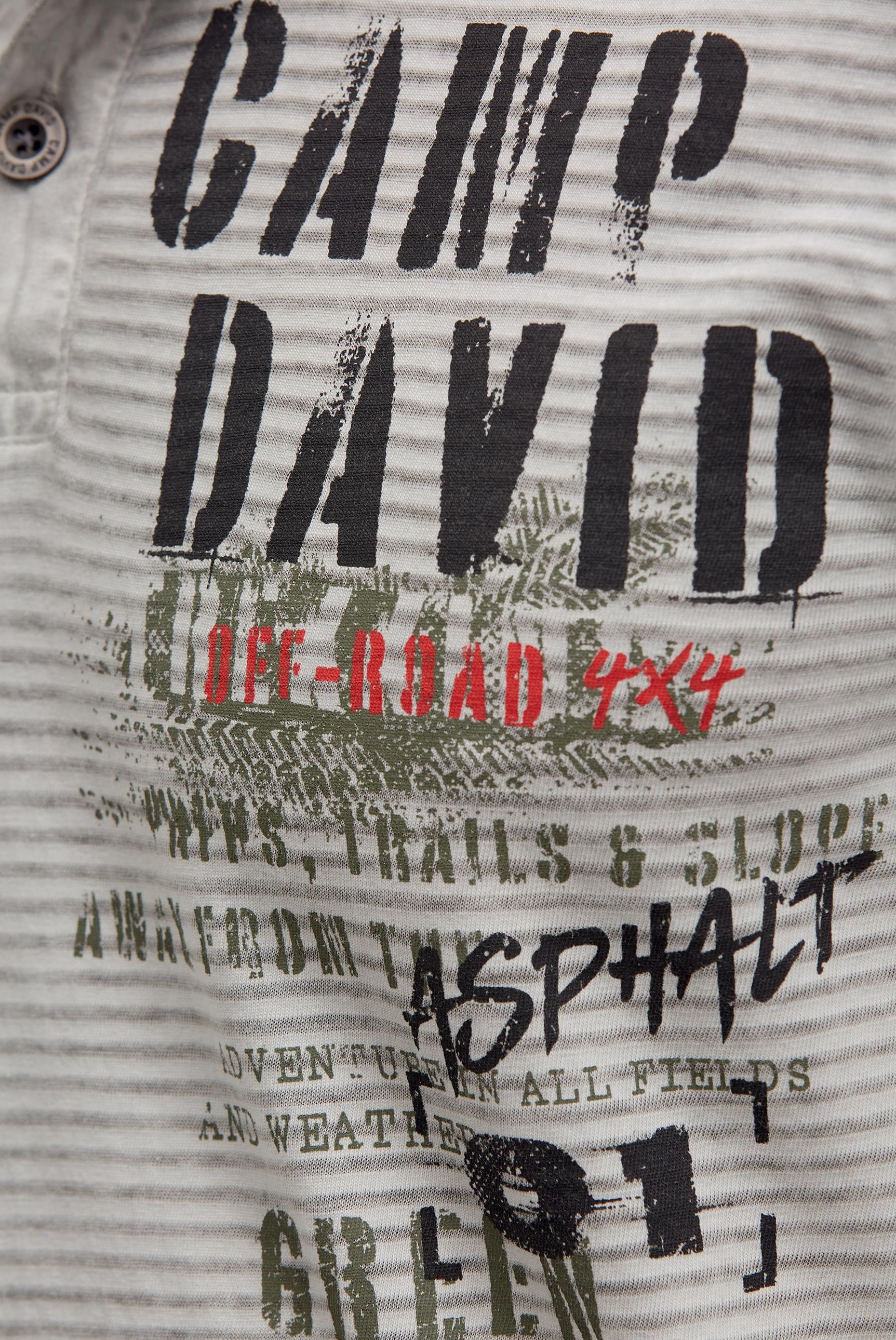 CAMP DAVID Poloshirt mit Seitenschlitze