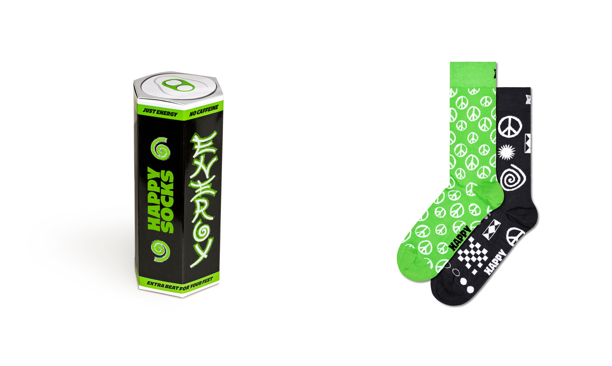 Happy Socks Socken, (Box, 2 Paar), mit Peace-Symbol
