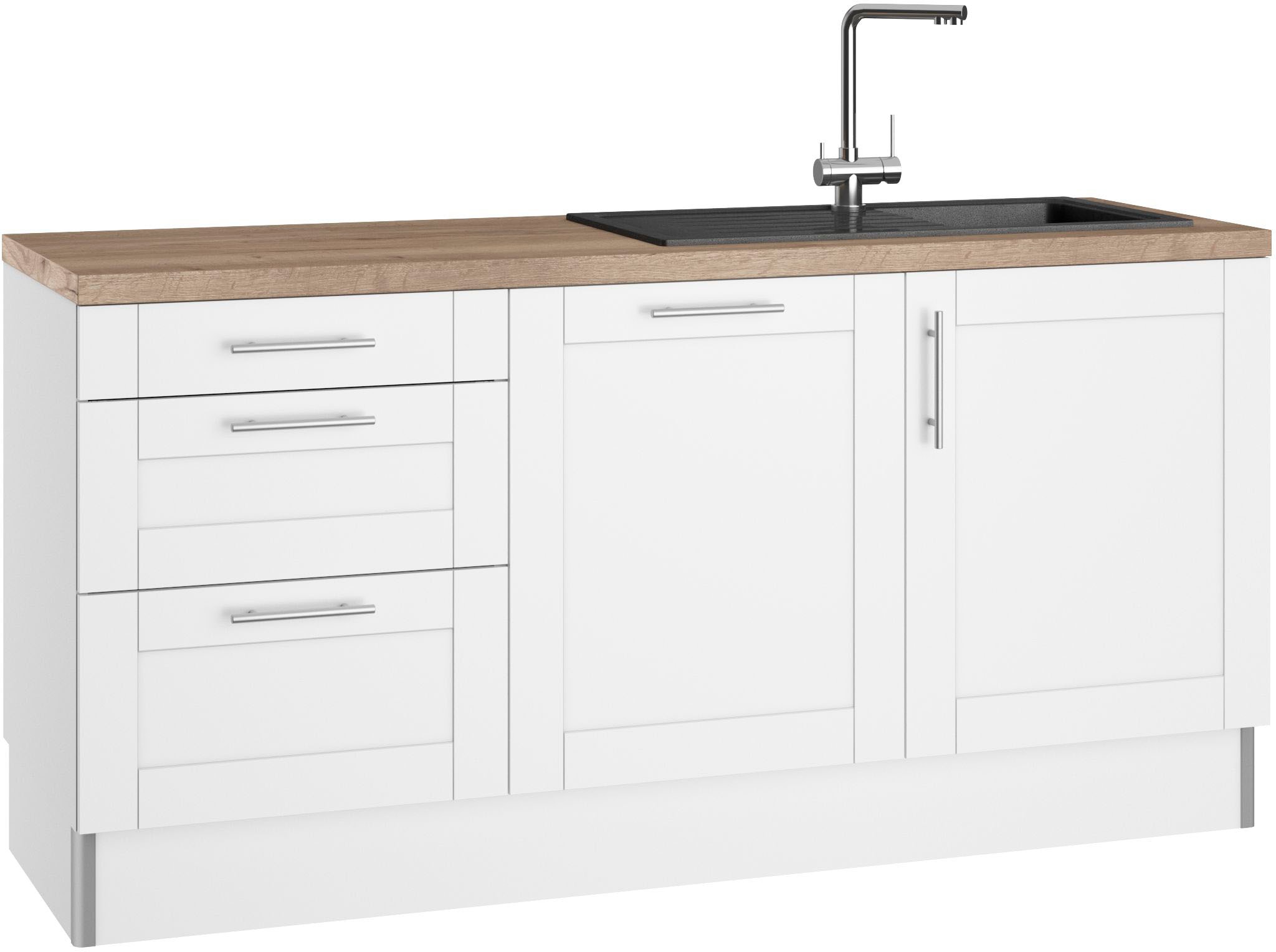 KOCHSTATION Küche »KS-Ahus« 180 cm breit, wahlw.mit E-Geräten, Soft Close Funktion, MDF Fronten