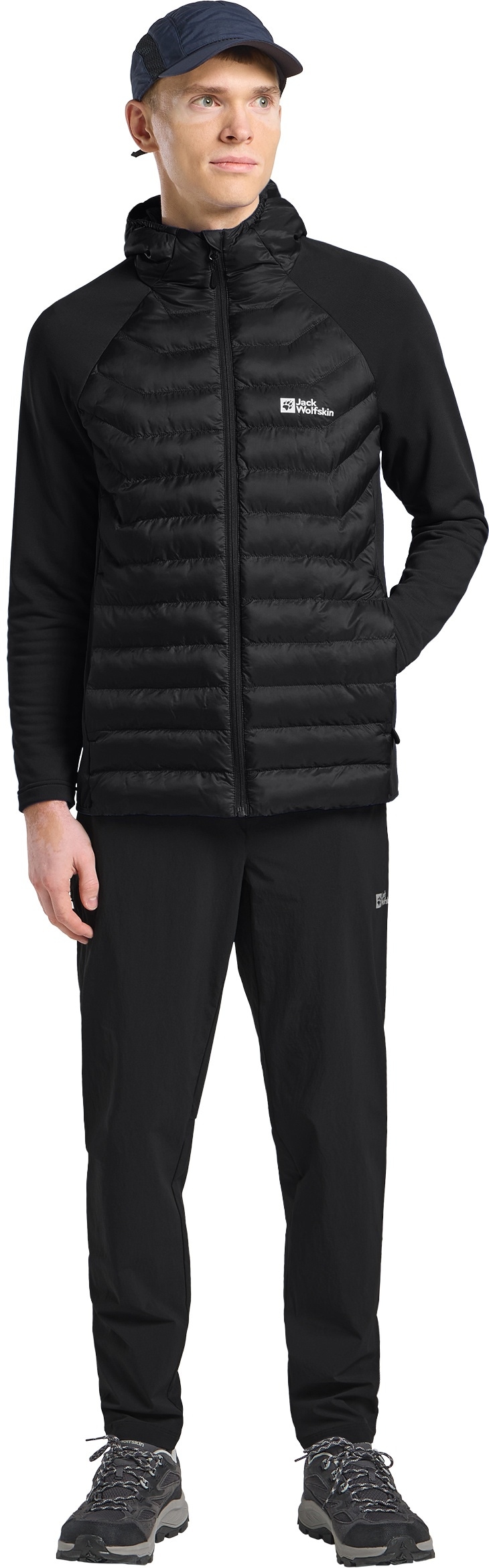 Jack Wolfskin Hybridjacke »ROUTEBURN PRO HYBRID M«, mit Kapuze