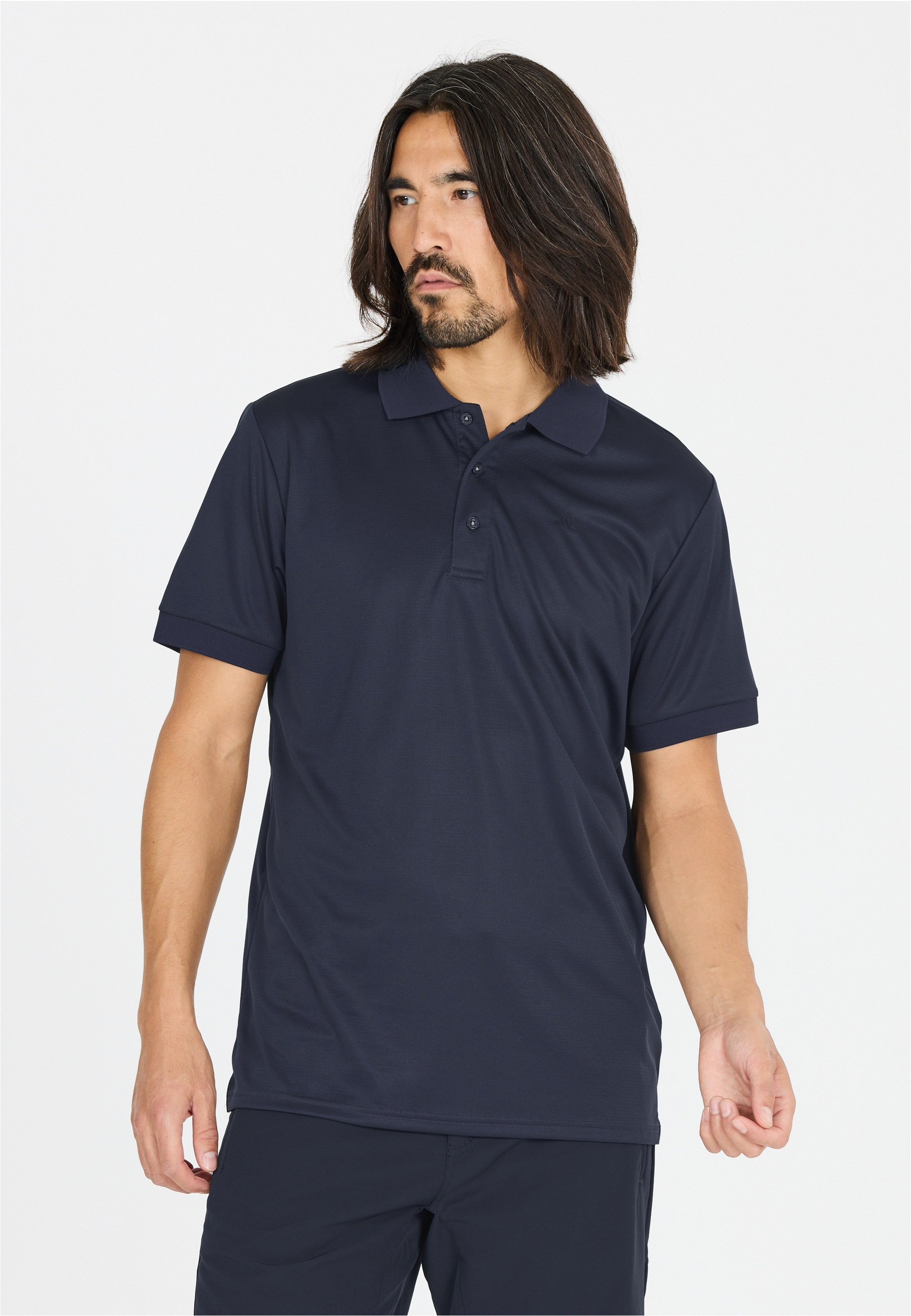 Langarm-Poloshirt WHISTLER "Felox V2", Herren, Gr. 3XL, dunkelblau, 100% Polyester, unifarben, normal, ohne Ausschnitt, Shirts, Komfort