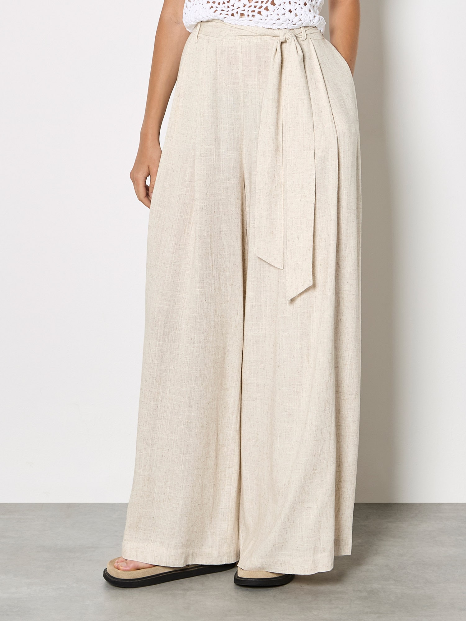 Apricot Leinenhose »Weite Hose aus Leinenmischung«  Einfarbig