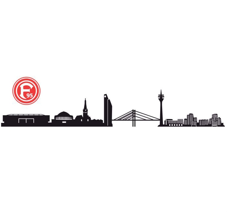 Wall-Art Wandtattoo »Fortuna Düsseldorf Logo«, selbstklebend, entfernbar