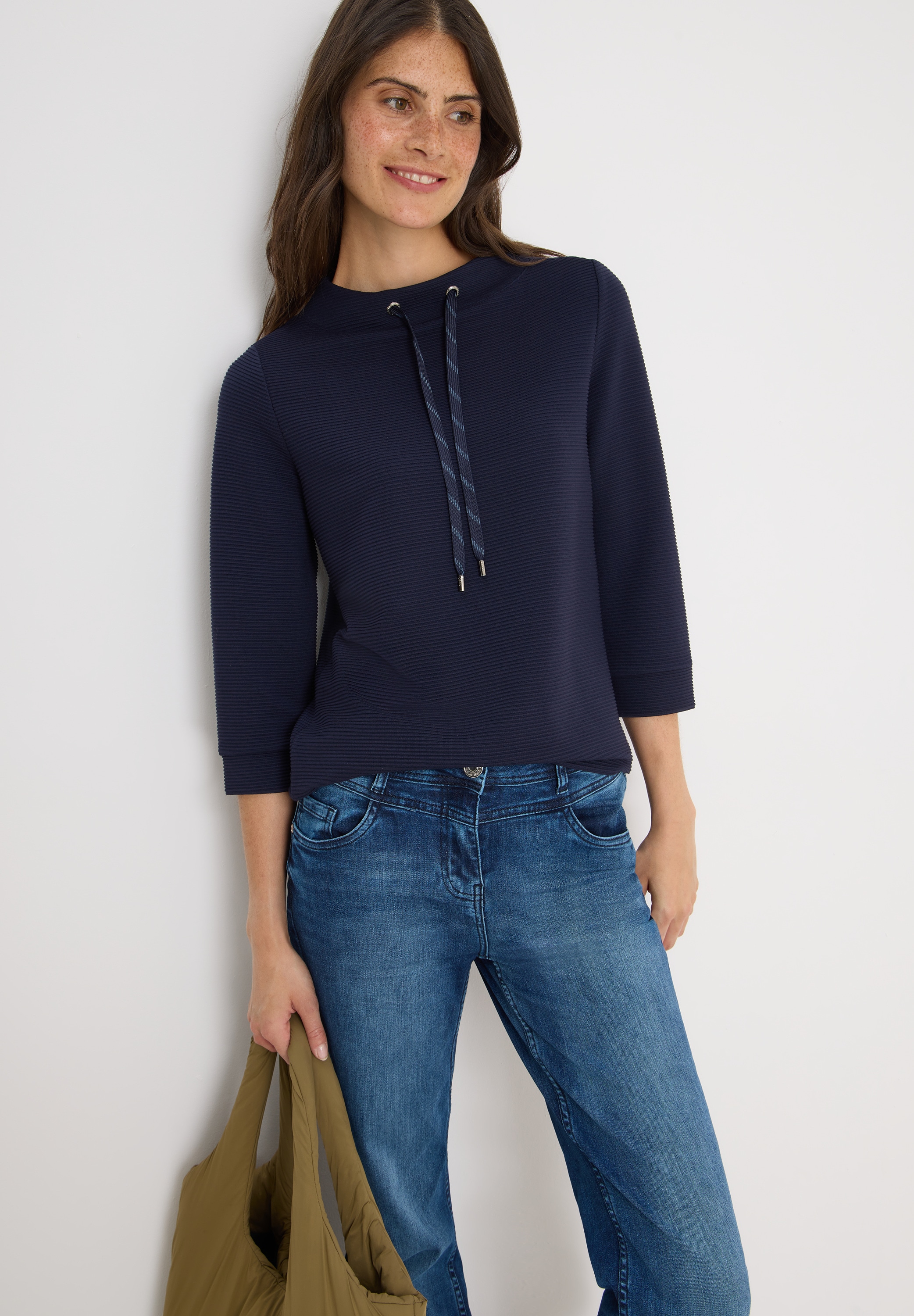 Cecil Sweatshirt, mit 3/4-Ärmeln