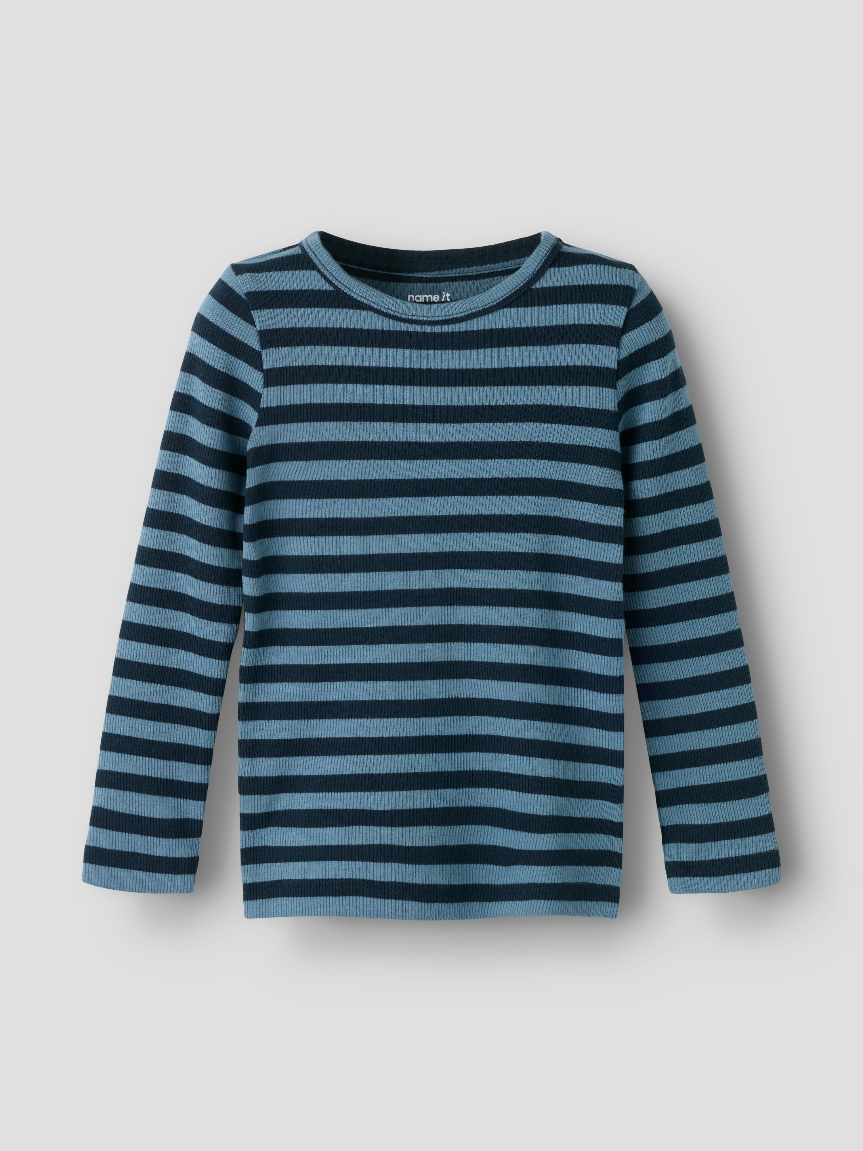Name It T-Shirt "NMNBANIO LS XSL TOP NOOS" Baumwollmischung, slim fit