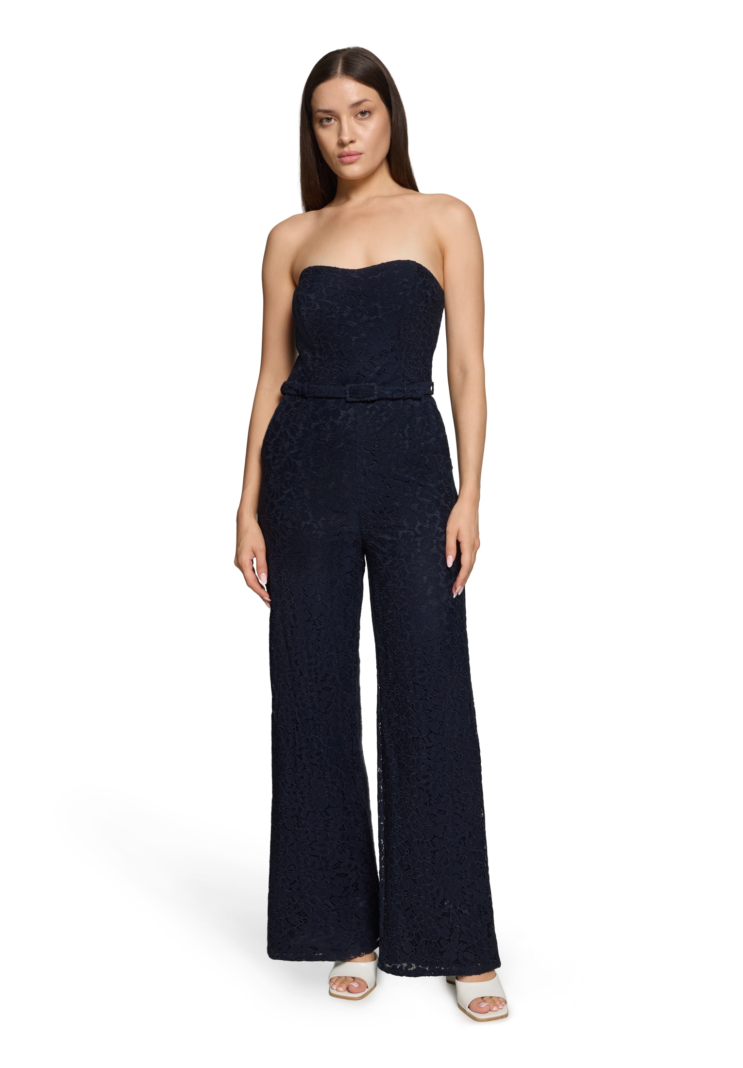 Vera Mont Overall "Damen Jumpsuit mit Spitze", 1 Stk. Gürtel günstig online kaufen