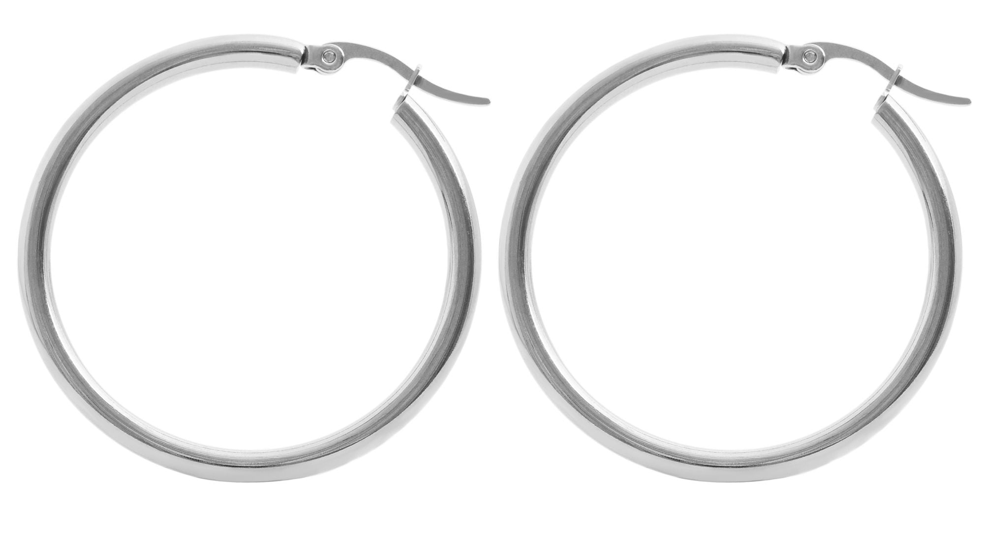 Adelia´s Klappcreolen »Damen Ohrringe – Klappcreole aus Edelstahl« Ideal als Geschenk – dezent und elegant