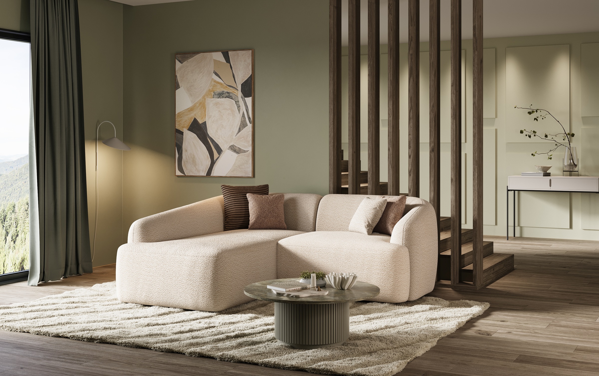 INOSIGN Ecksofa »Nergal, Einzelsofa oder L-Form«, Modernes Design, schlichte Optik, stilvoller Blickfang im Wohnzimmer