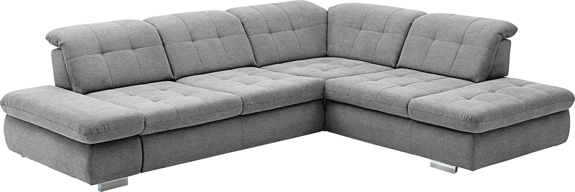 Die PlanBar Ecksofa »MP-IN17004 L-Form«, wahlweise mit Bettfunktion, Sitztiefen- und Kopfteilverstellung