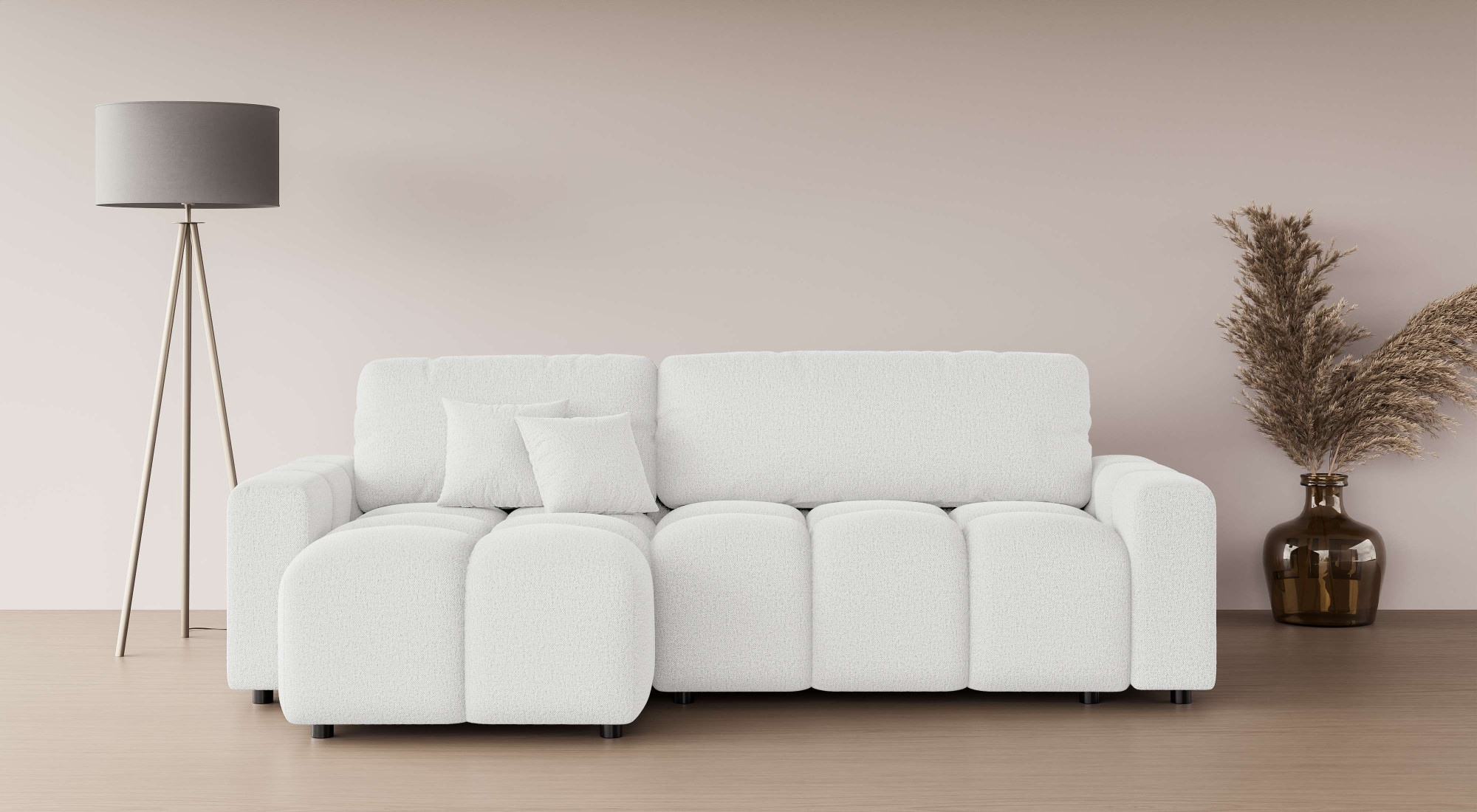 Home affaire Ecksofa "FELICI, Schlafsofa 233cm, L-Form mit Recamiere beidse günstig online kaufen