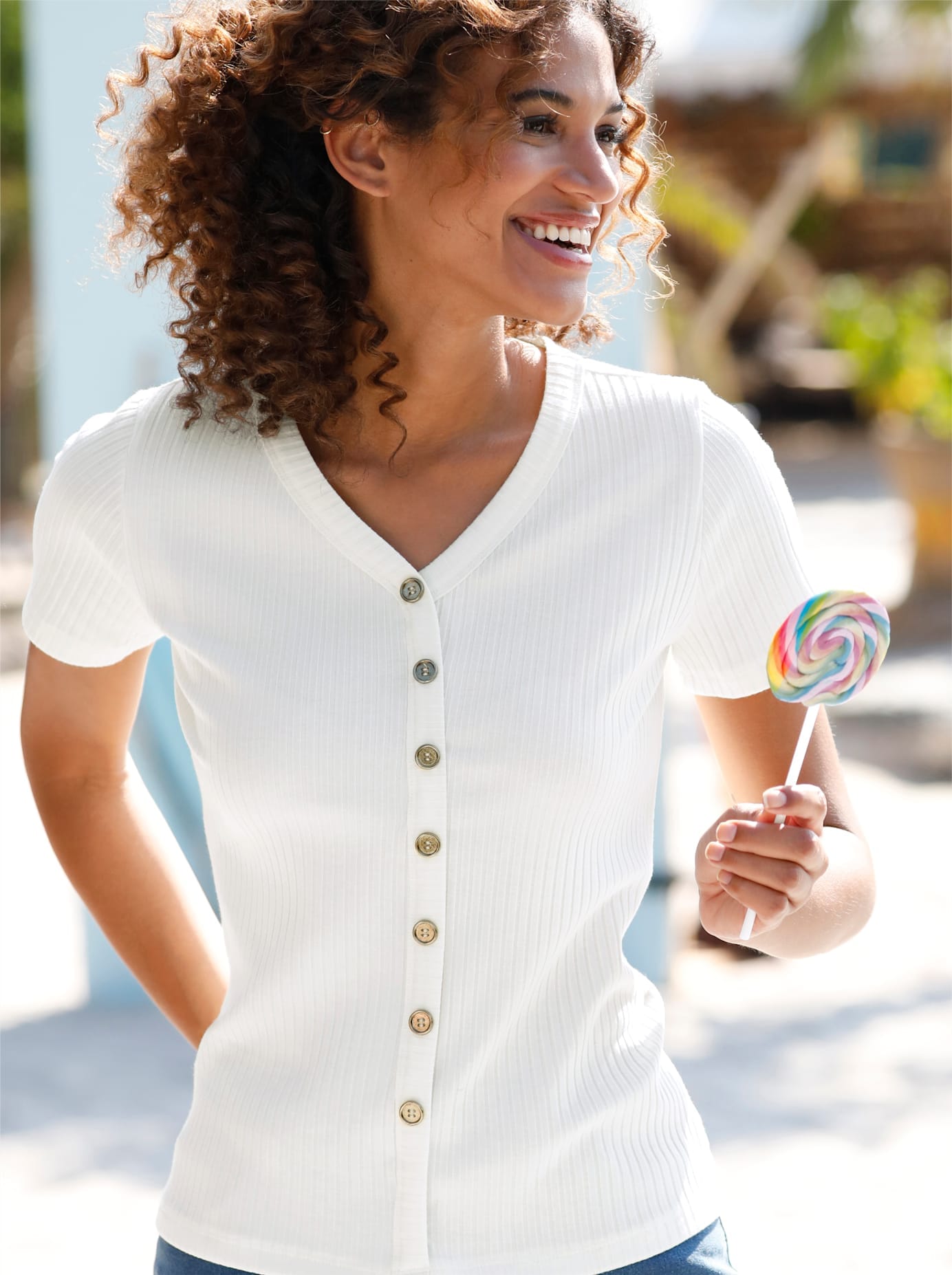 Casual Looks Kurzarmshirt "Shirt" 1 Stk. tlg. günstig online kaufen