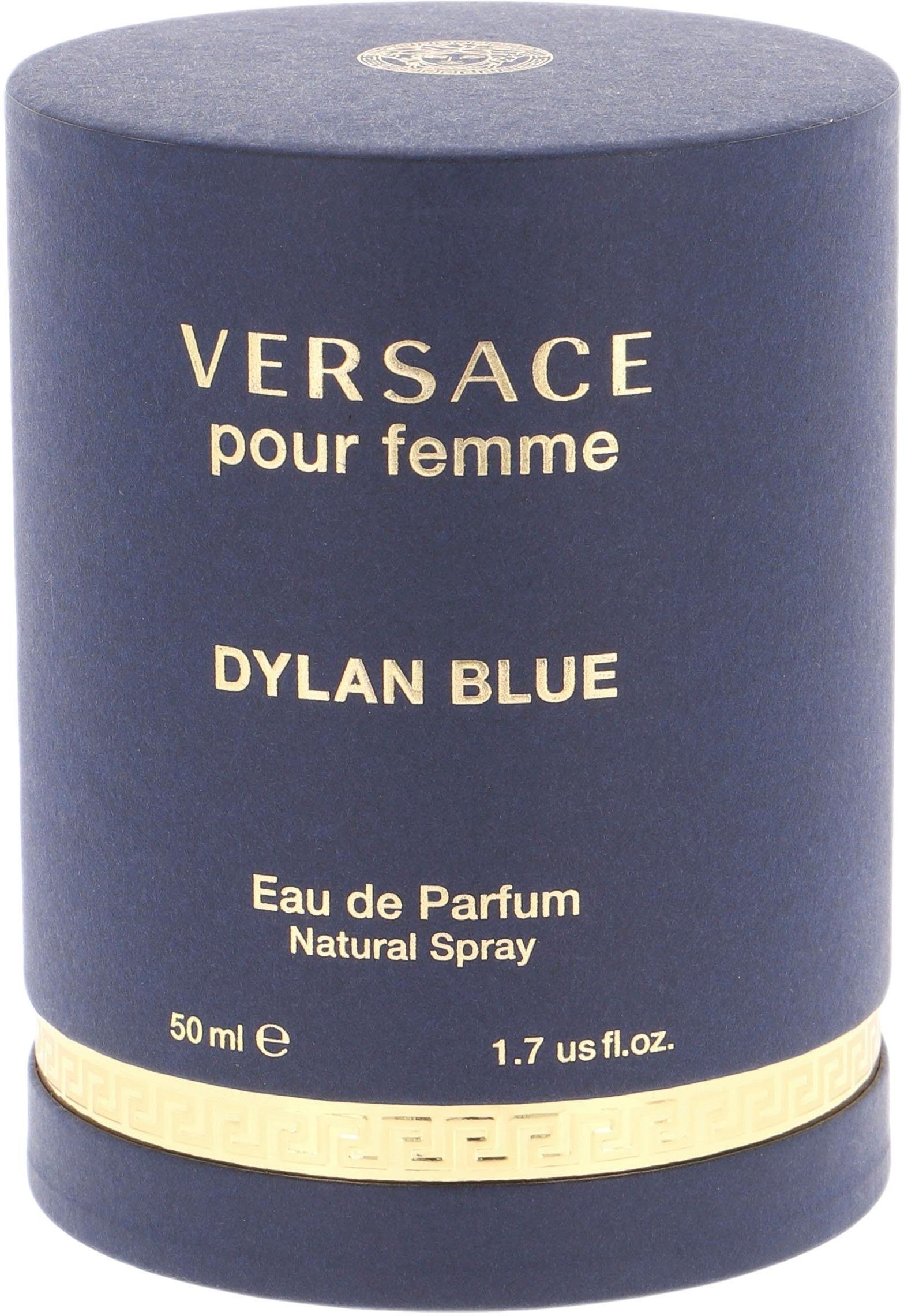 Versace Eau de Parfum »Dylan Blue Pour Femme«, mit holzig-fruchtiger Note