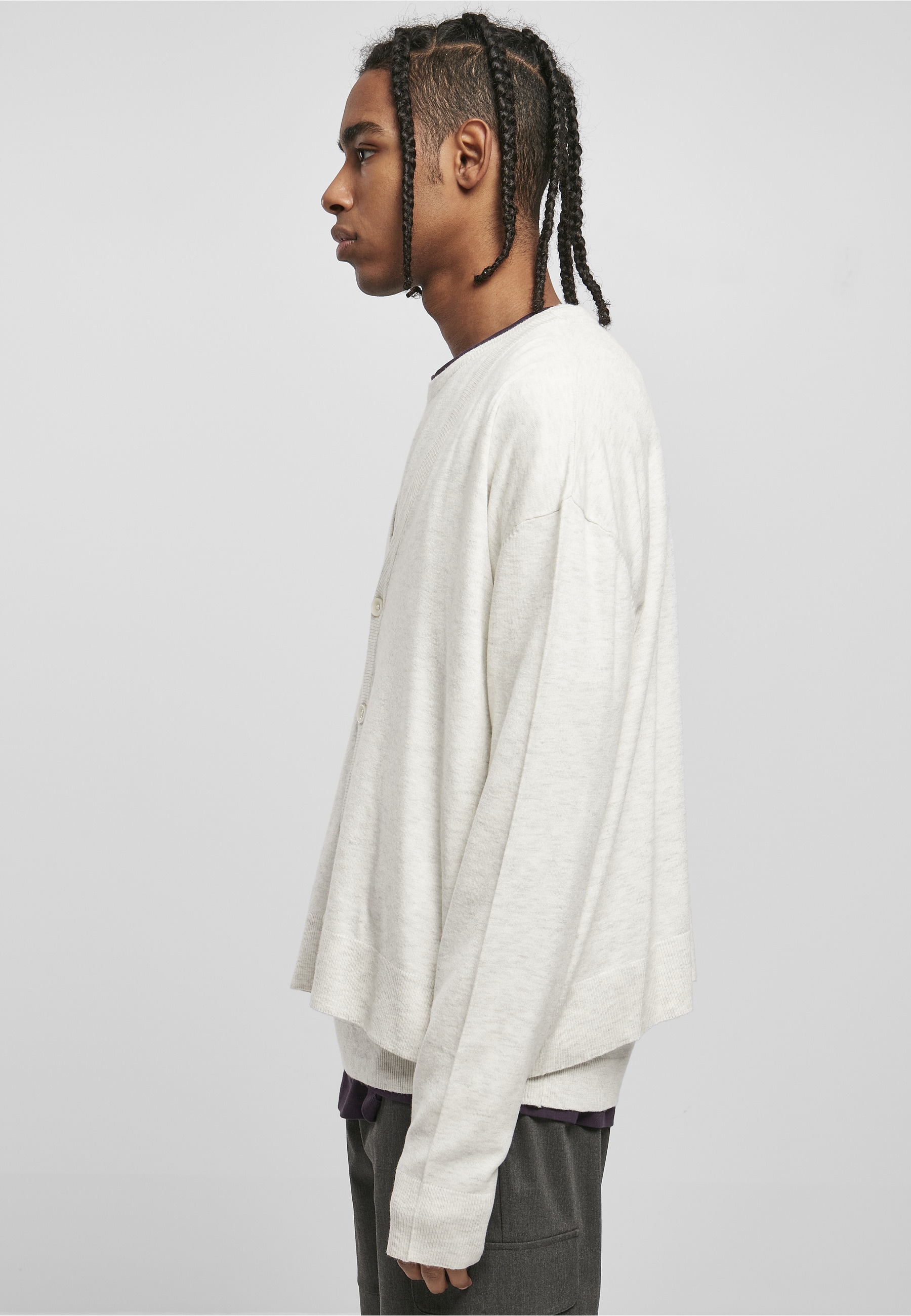 URBAN CLASSICS Strickjacke »Urban Classics Herren Eco Mix Boxy Cardigan« 1 Stk.