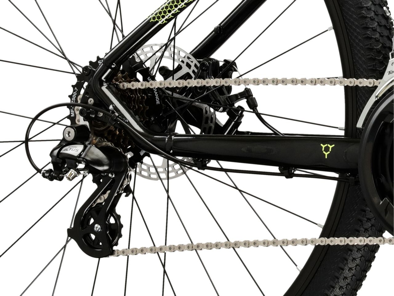 Kross Mountainbike »Hexagon 2.0 schwarz 21 Gänge« 21 Gang Shimano ALTUS M310 Schaltwerk Kettenschaltung