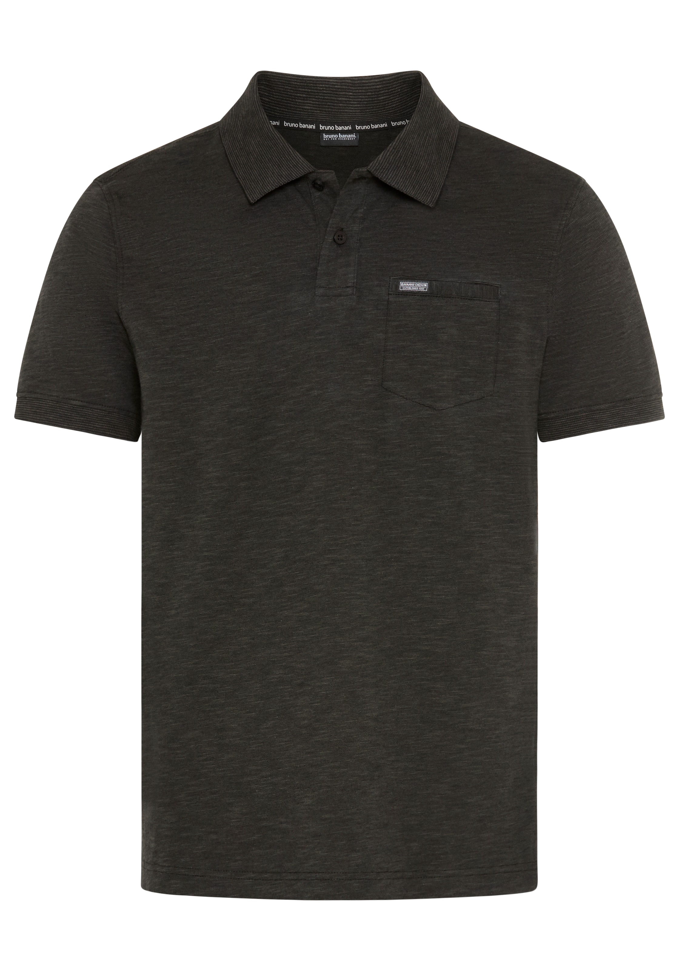 Bruno Banani Herren Slub Poloshirt Grau 4XL 5