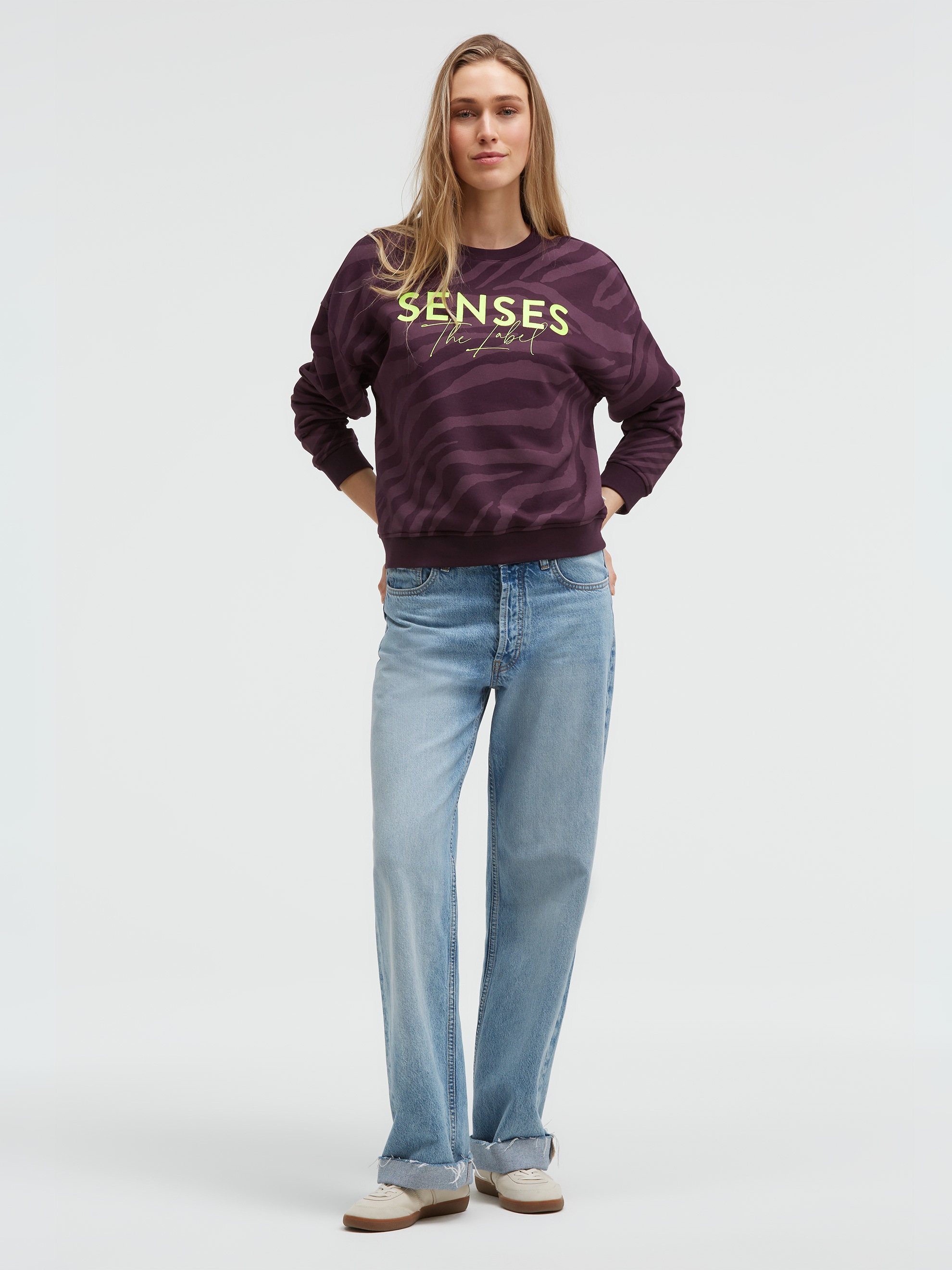 SENSES.THE LABEL Sweater , mit überschnittener Schulter
