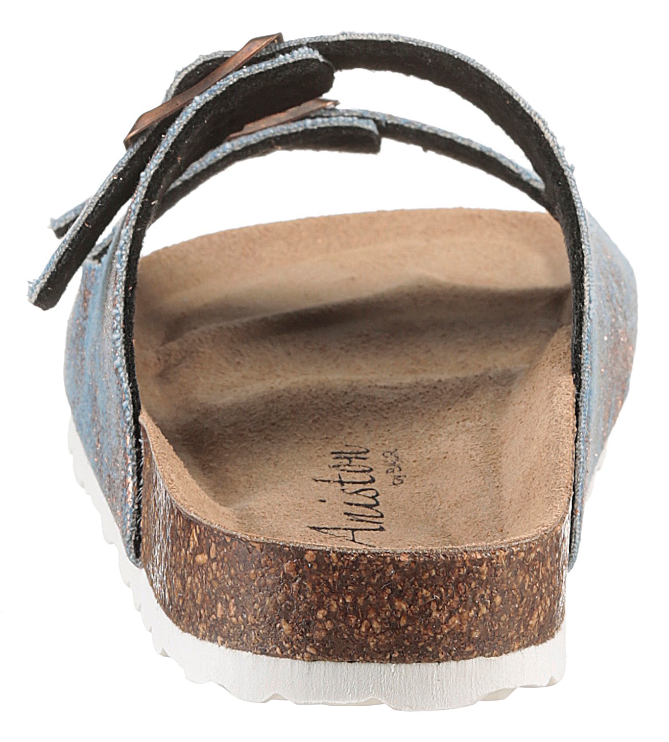 Aniston SHOES Pantolette, Sommerschuh, Strandschuh, Urlaubschuh, Metallic - NEUE KOLLEKTION