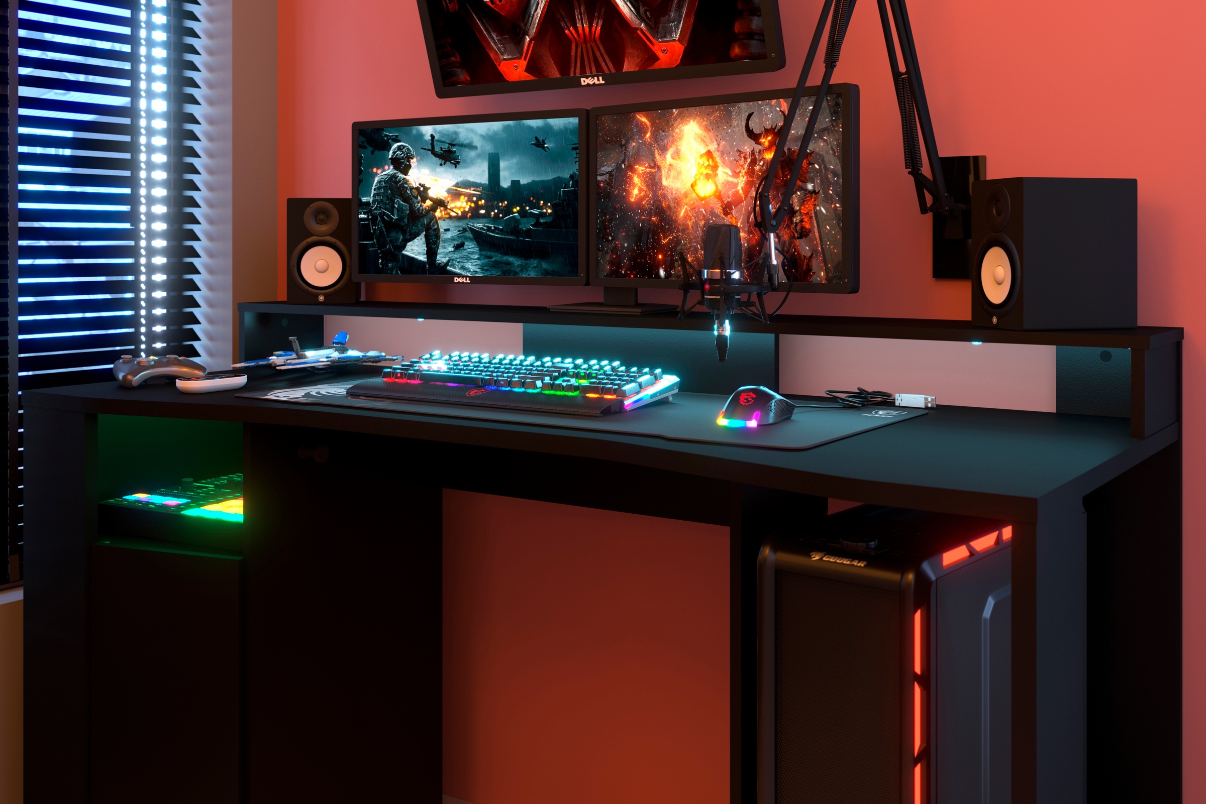 Thumbnail - Parisot Jugendzimmer-Set "Gaming - Set" 2 Stk. tlg. Gaming-Set