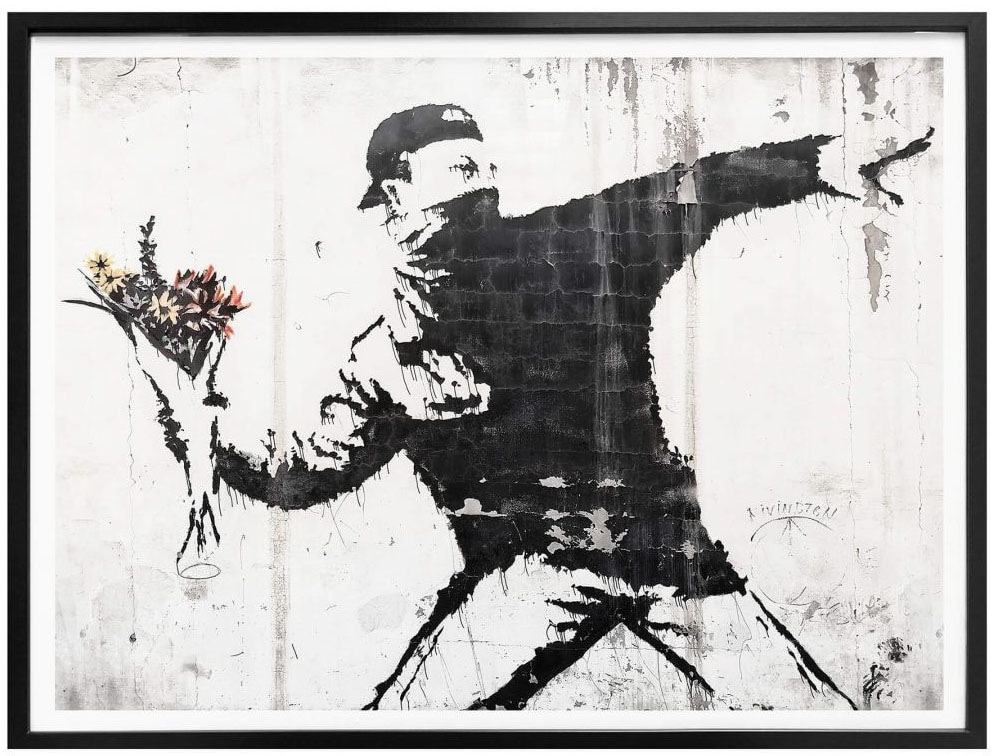 | Poster kaufen BAUR Blumenwerfer«, »Graffiti Der St.), Bild, Menschen, Wandbild, Wandposter Bilder Wall-Art (1 Poster,