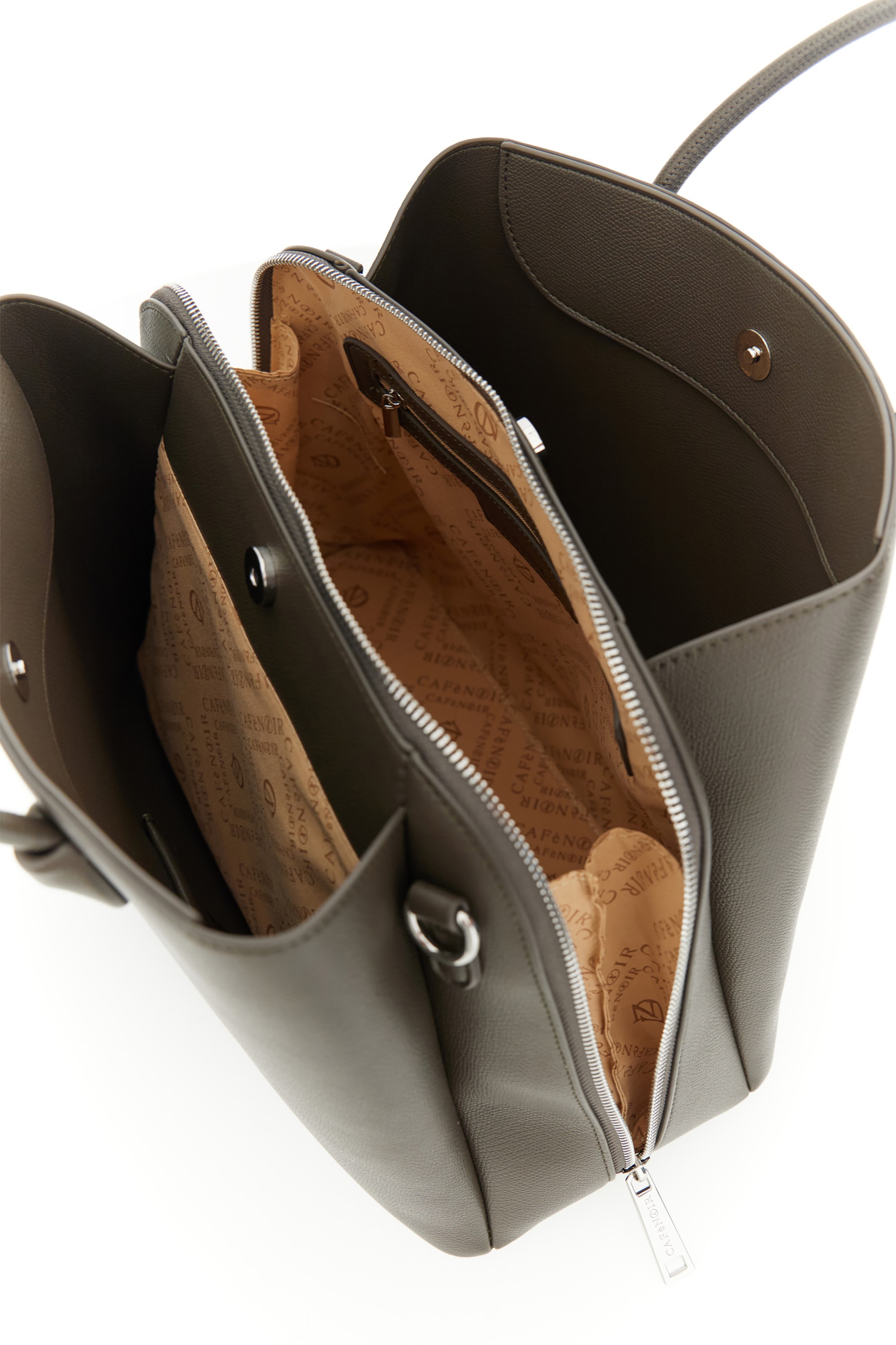 CAFèNoir Tragetasche »TOTE BAG WITH ROUND HANDLES C3YD1115 Damen« Tragetasche Damen, Shopper, Einkaufstasche, Fashion, Lifestyle, Sale