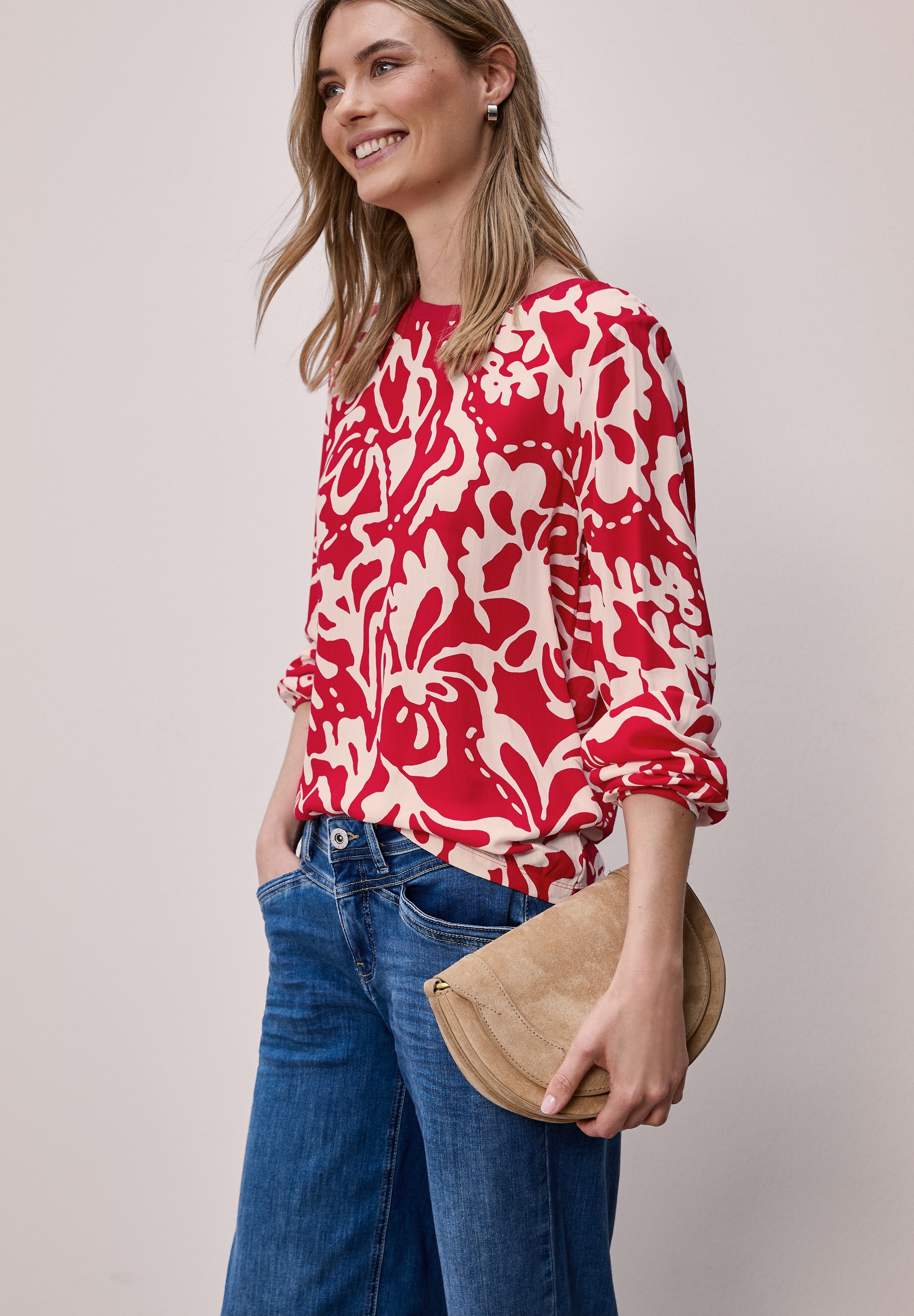 STREET ONE Langarmshirt Rundhalsausschnitt