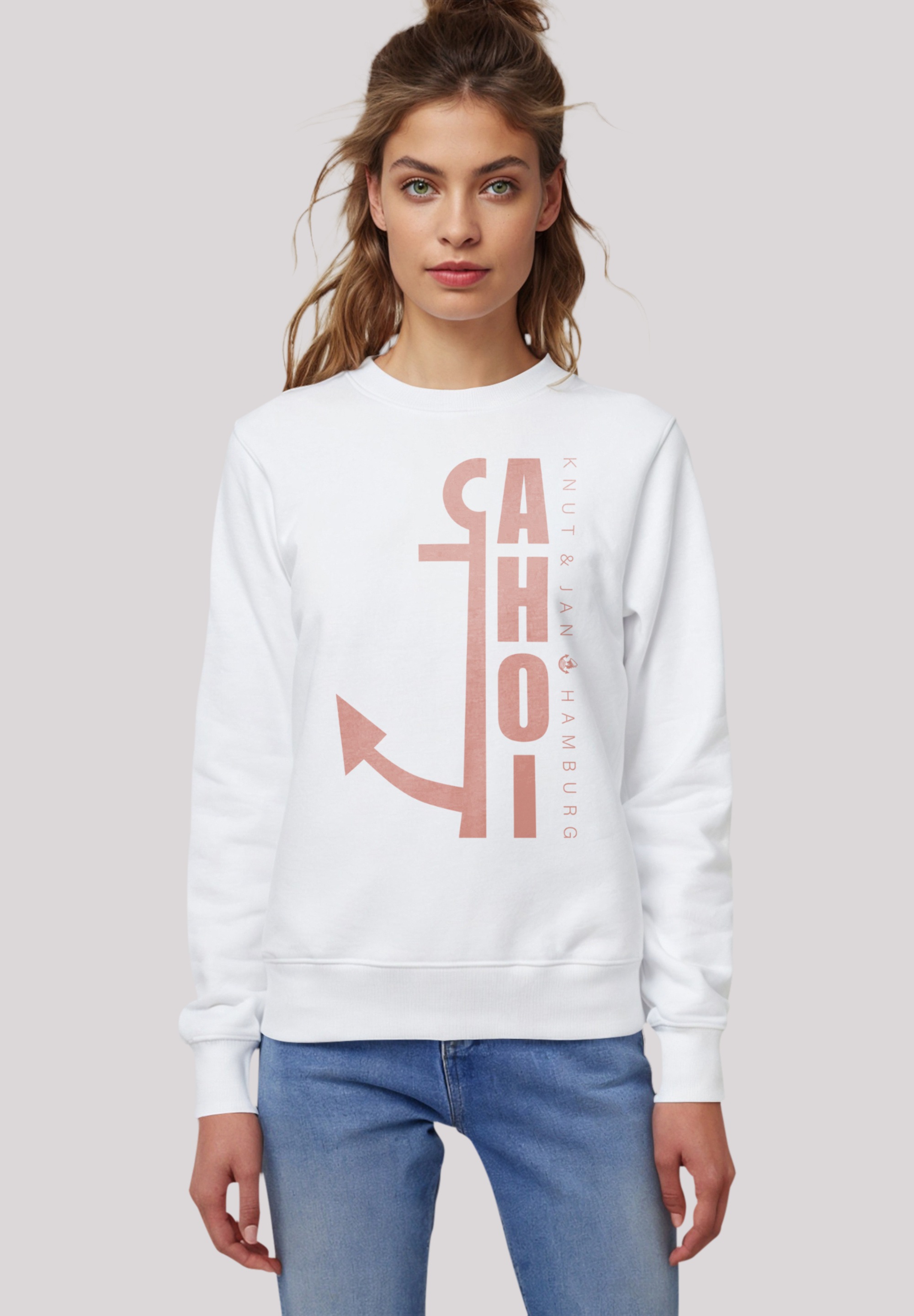 F4NT4STIC Sweatshirt "Ahoi Anker Outlines Knut & Jan Hamburg", Premium Qual günstig online kaufen