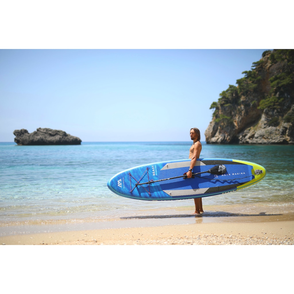 Aqua Marina Inflatable SUP-Board »Beast Stand-Up«, (Set, 6 tlg., mit Paddel, Pumpe und Transportrucksack)