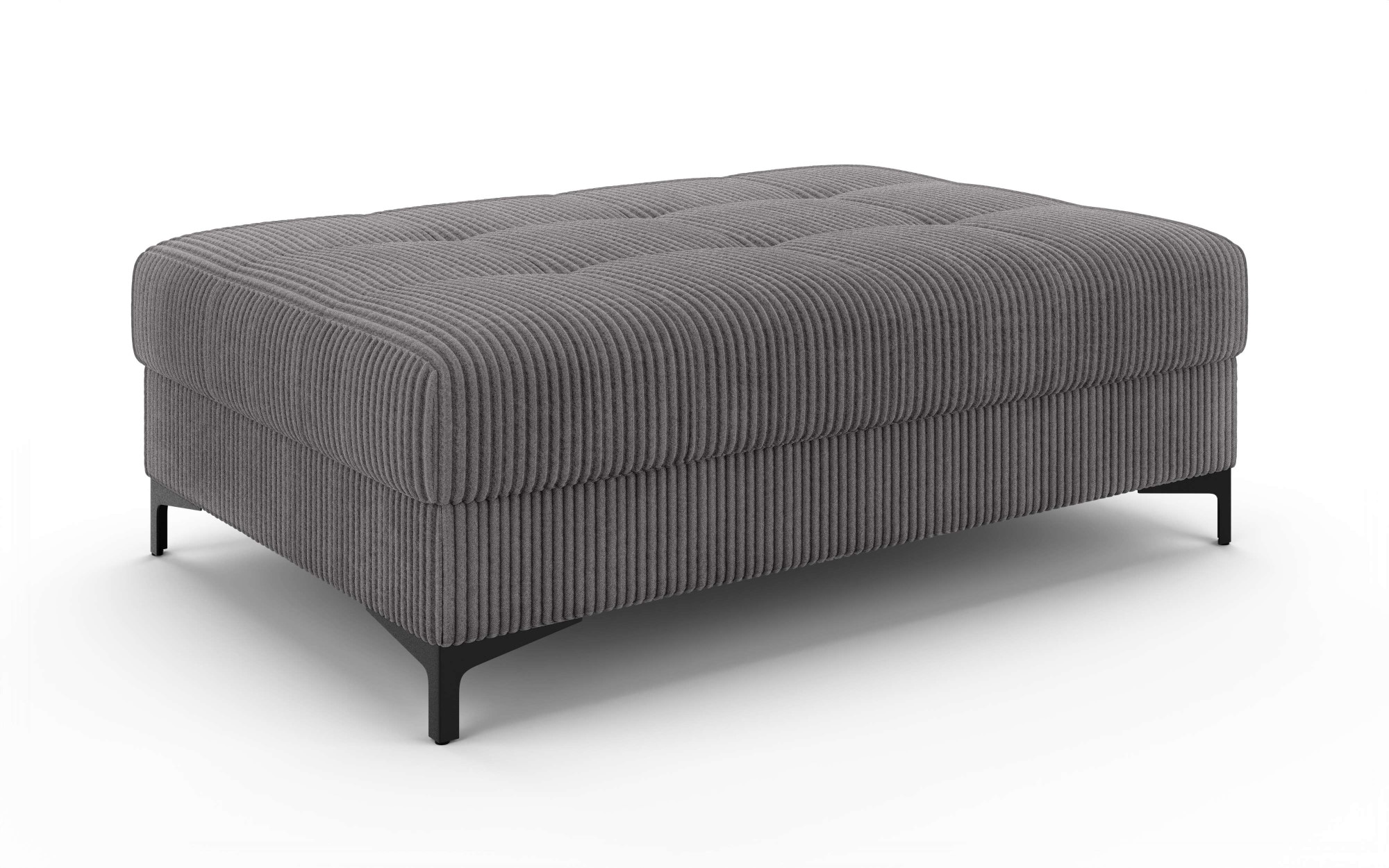 OTTO home Polsterhocker »LEEVKE Sitzhocker passend zum Sofa, Breite 115 cm« mit hochelastischer Schaum und Wellenunterfederung