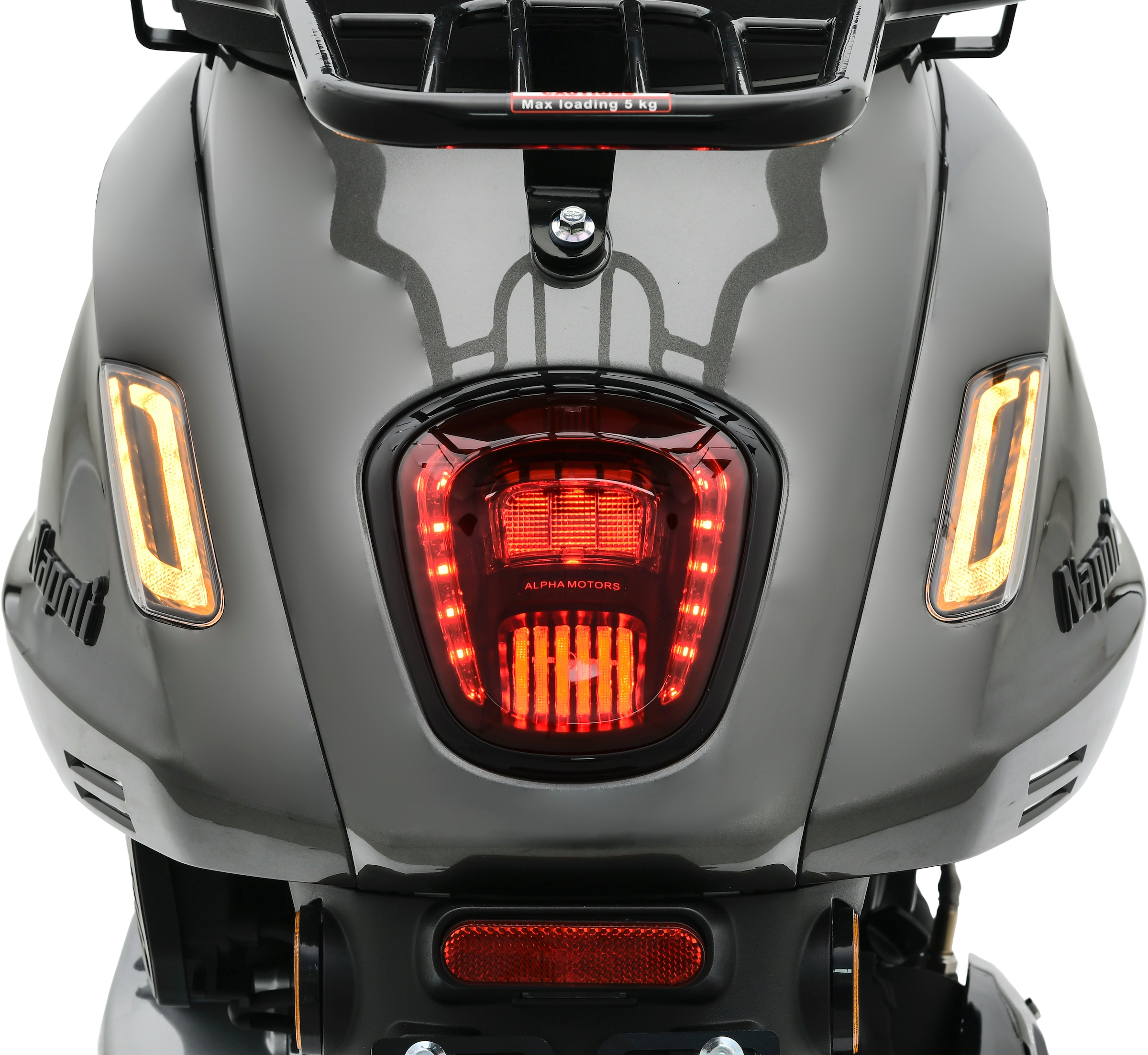 Alpha Motors Motorroller »Napoli 125 ccm 85 km/h EURO 5+ (mit/ohne Topcase)«, 125 cm³, 85 km/h, Euro 5, 9,38 PS
