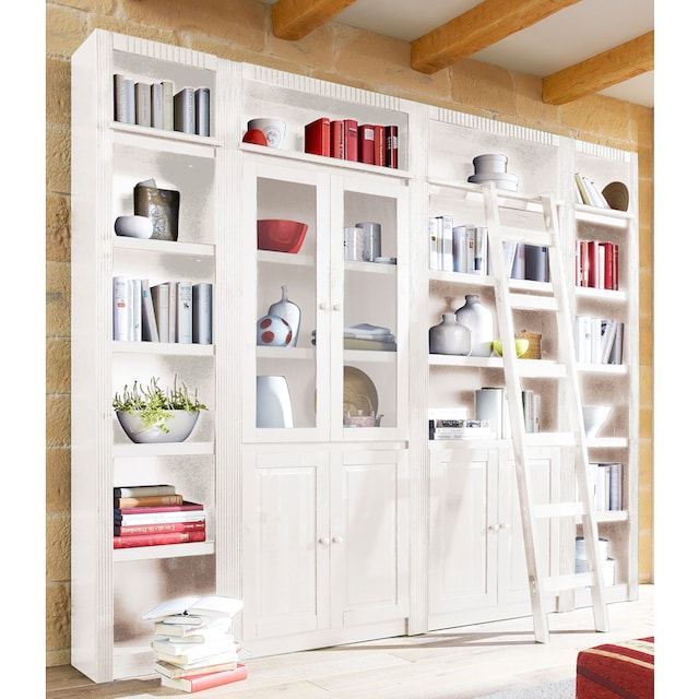 Home affaire Bücherwand »Bergen«, aus massivem schönen Kiefernholz, Breite  255 cm bestellen | BAUR