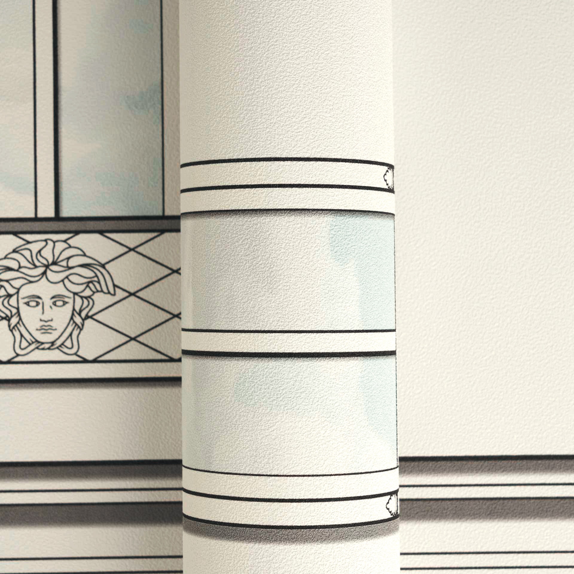 Versace Vliestapete »Versace 6 Palazzo No 12 –« 3D-Optik | Barock | Motiv geprägt Architekturmotiv mit Fensterdesign & dezent strukturierter Oberfläche