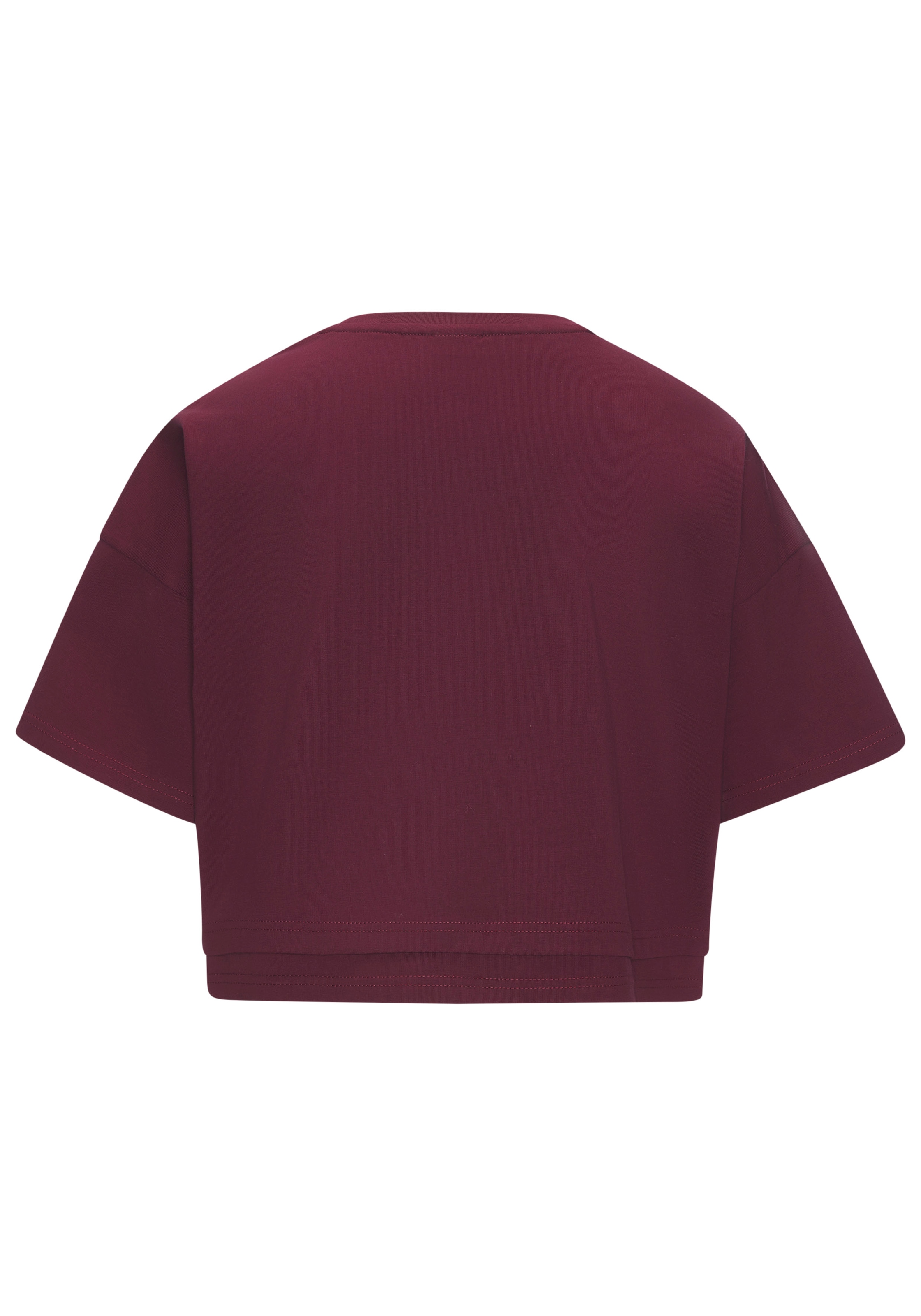 LASCANA Kurzarmshirt, mit kastigem Schnitt und Lagen-Look