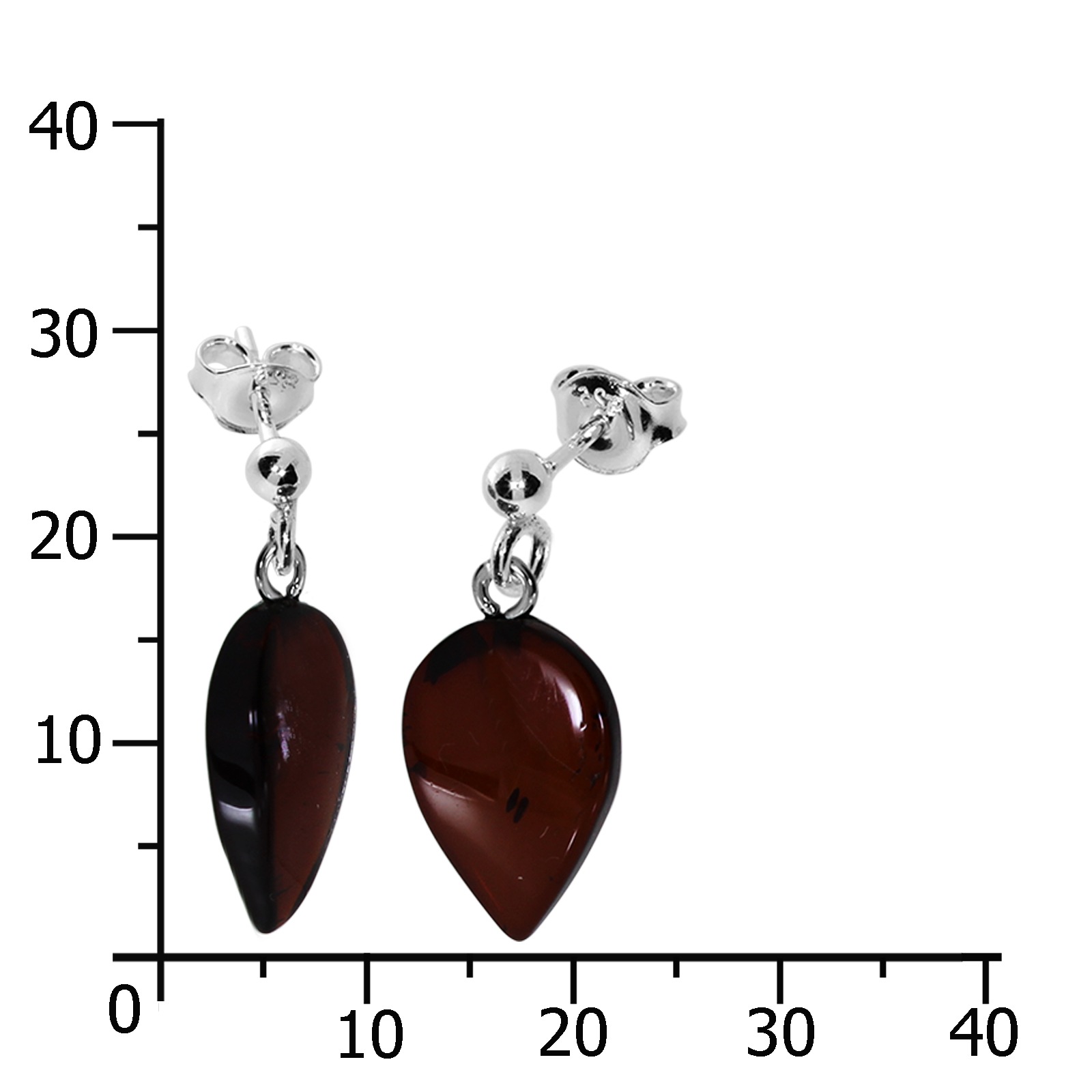 OSTSEE-SCHMUCK Paar Ohrhänger »- Nora - Silber 925/000 - Bernstein«